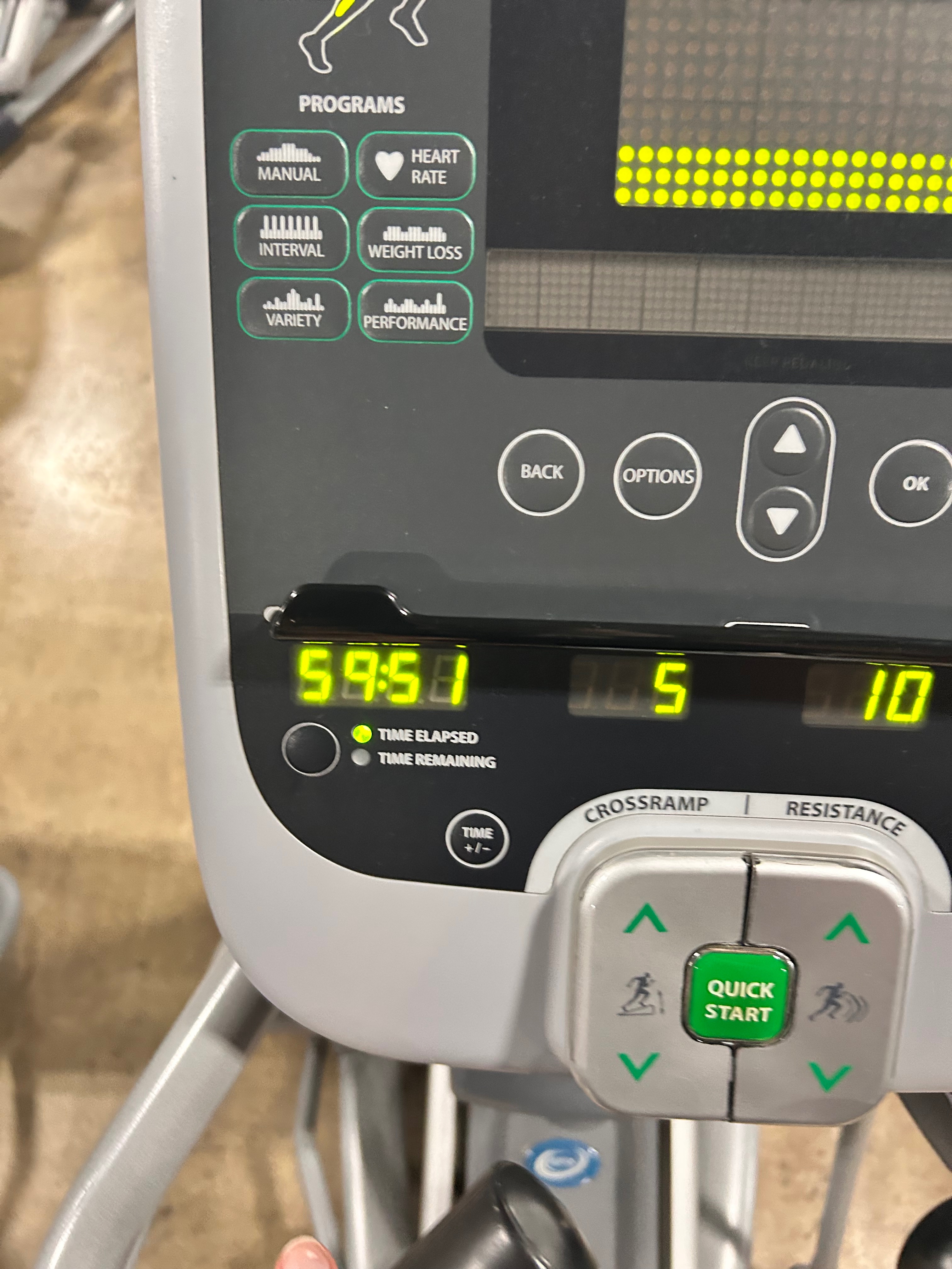 Elliptical training
