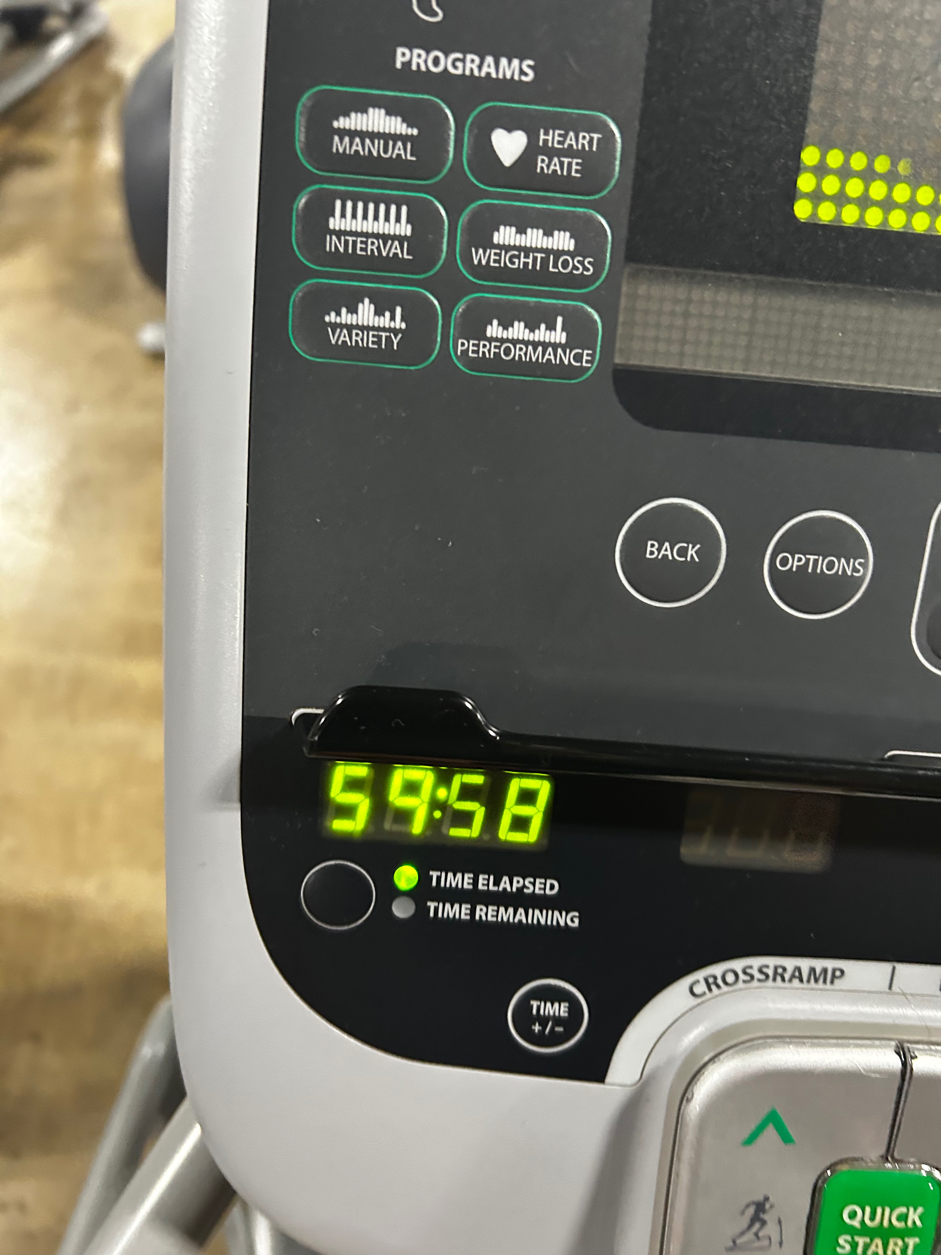 Elliptical training