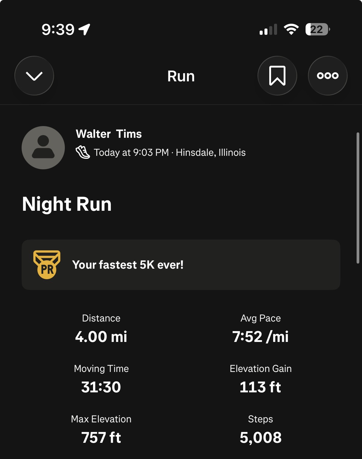 Run training