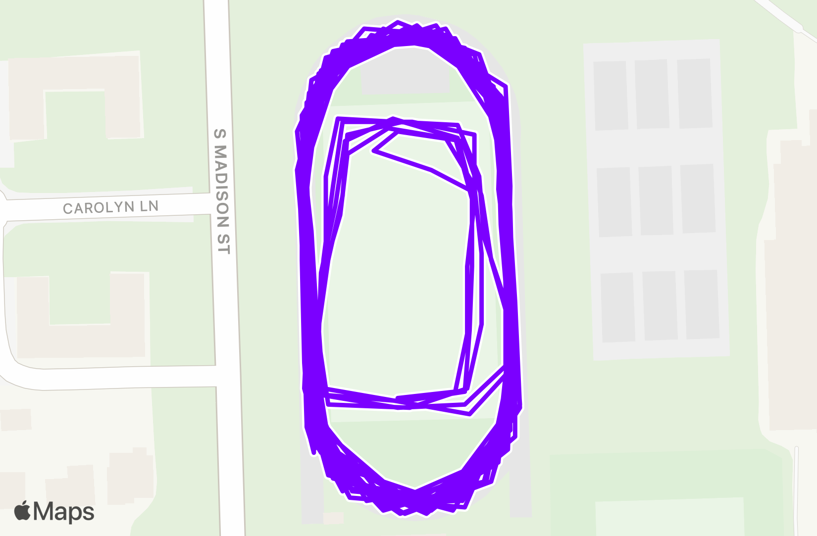 Run route map