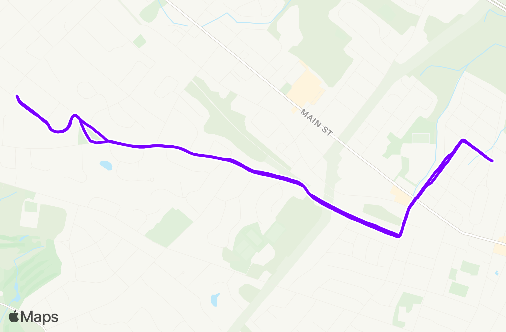 Run route map