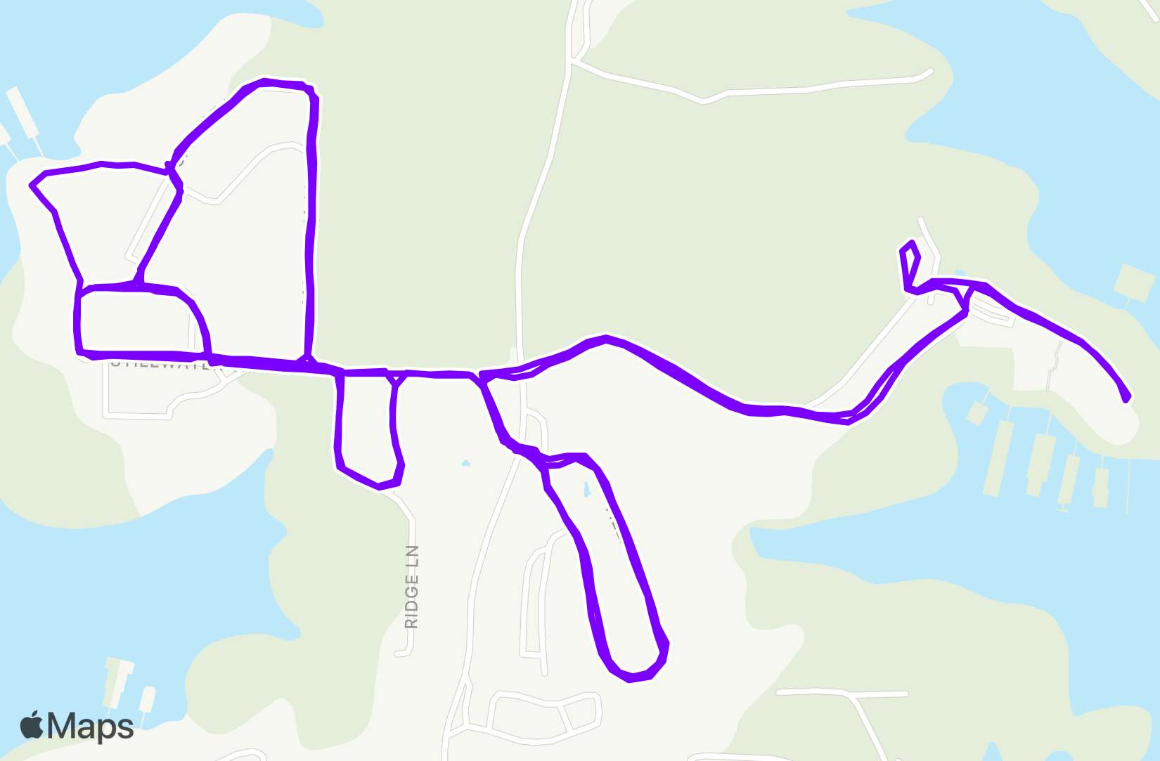 Run route map
