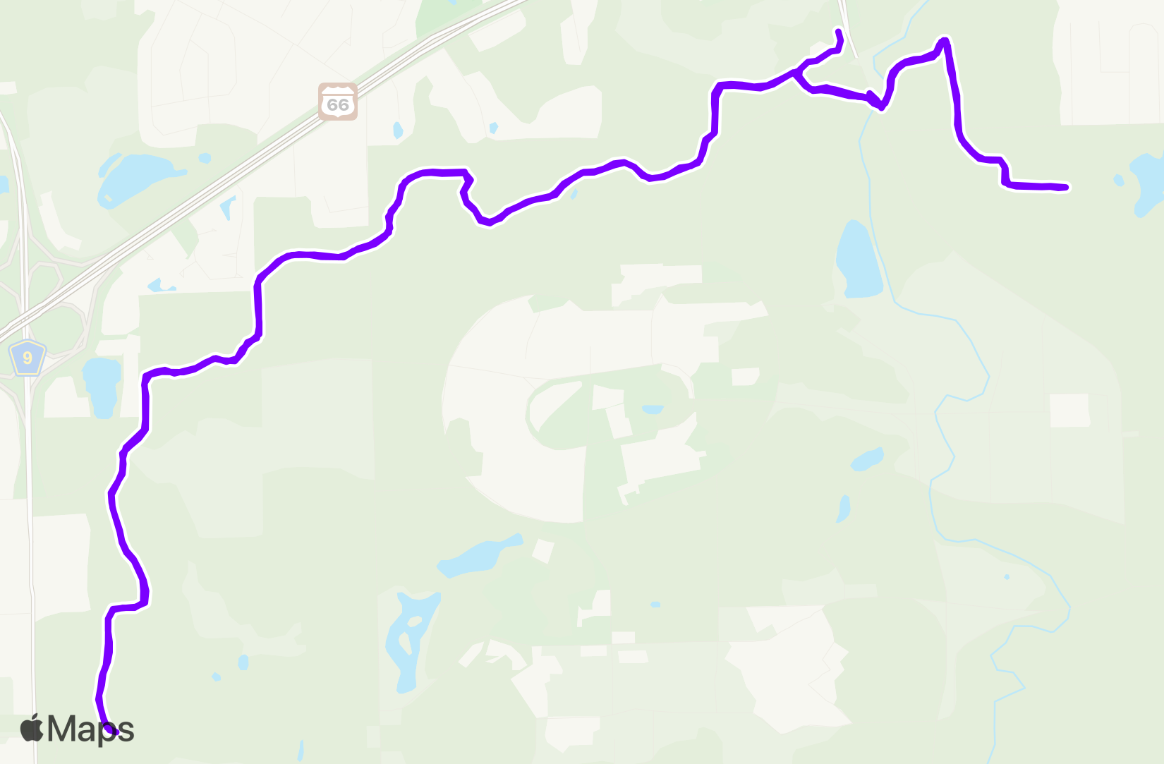 Run route map