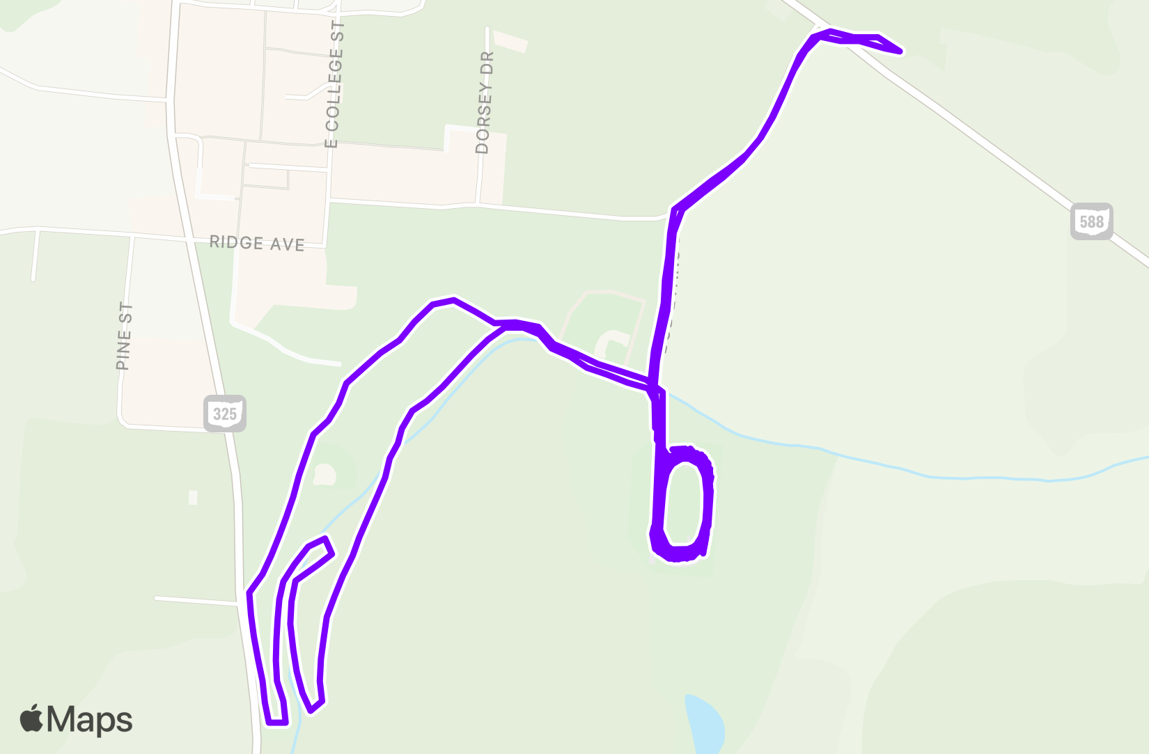 Run route map