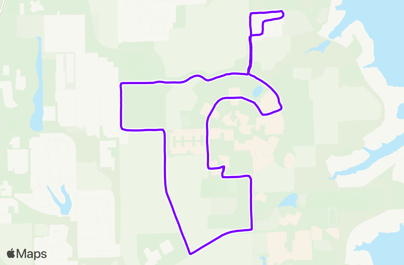 Run route map