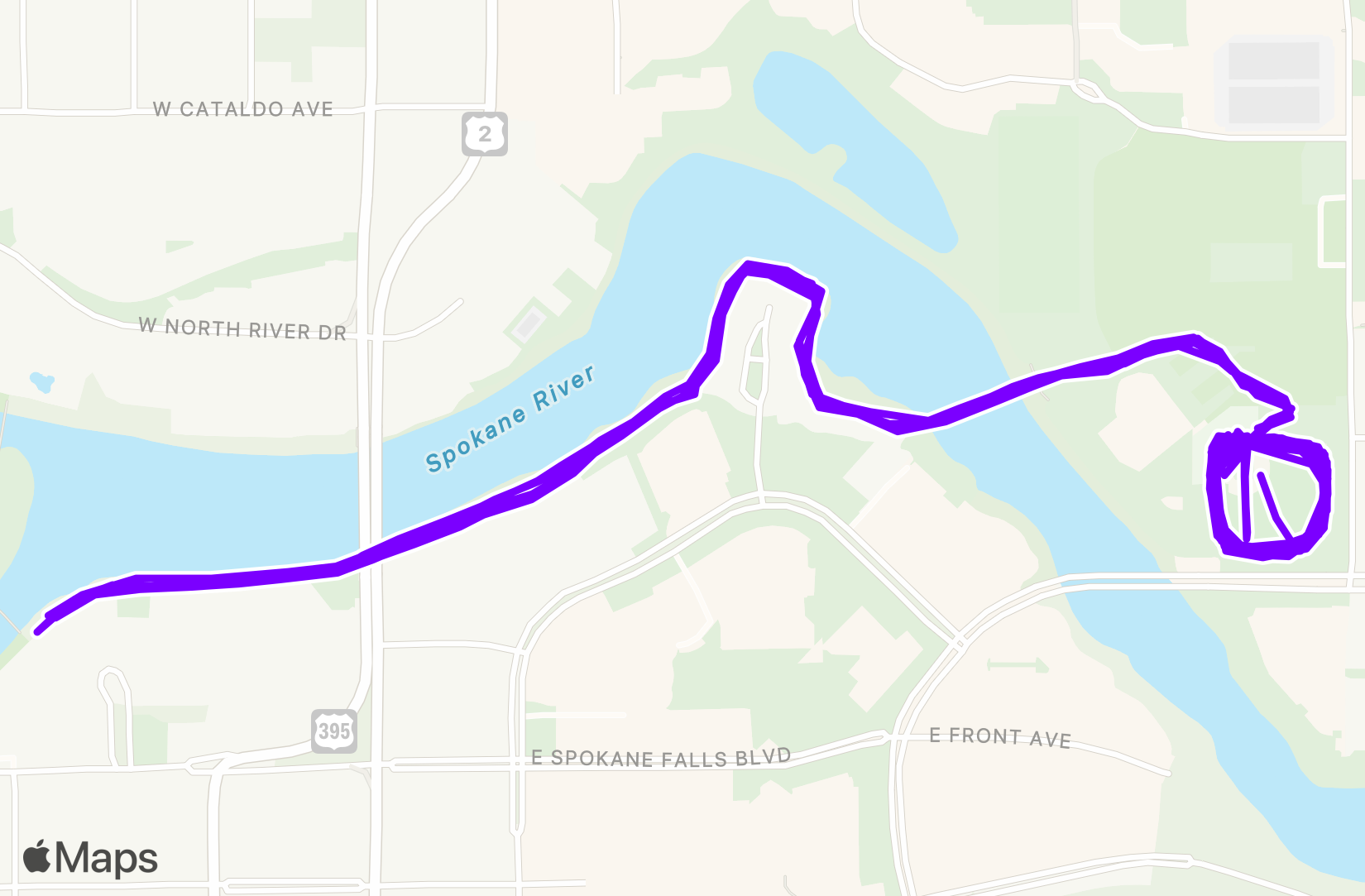 Run route map