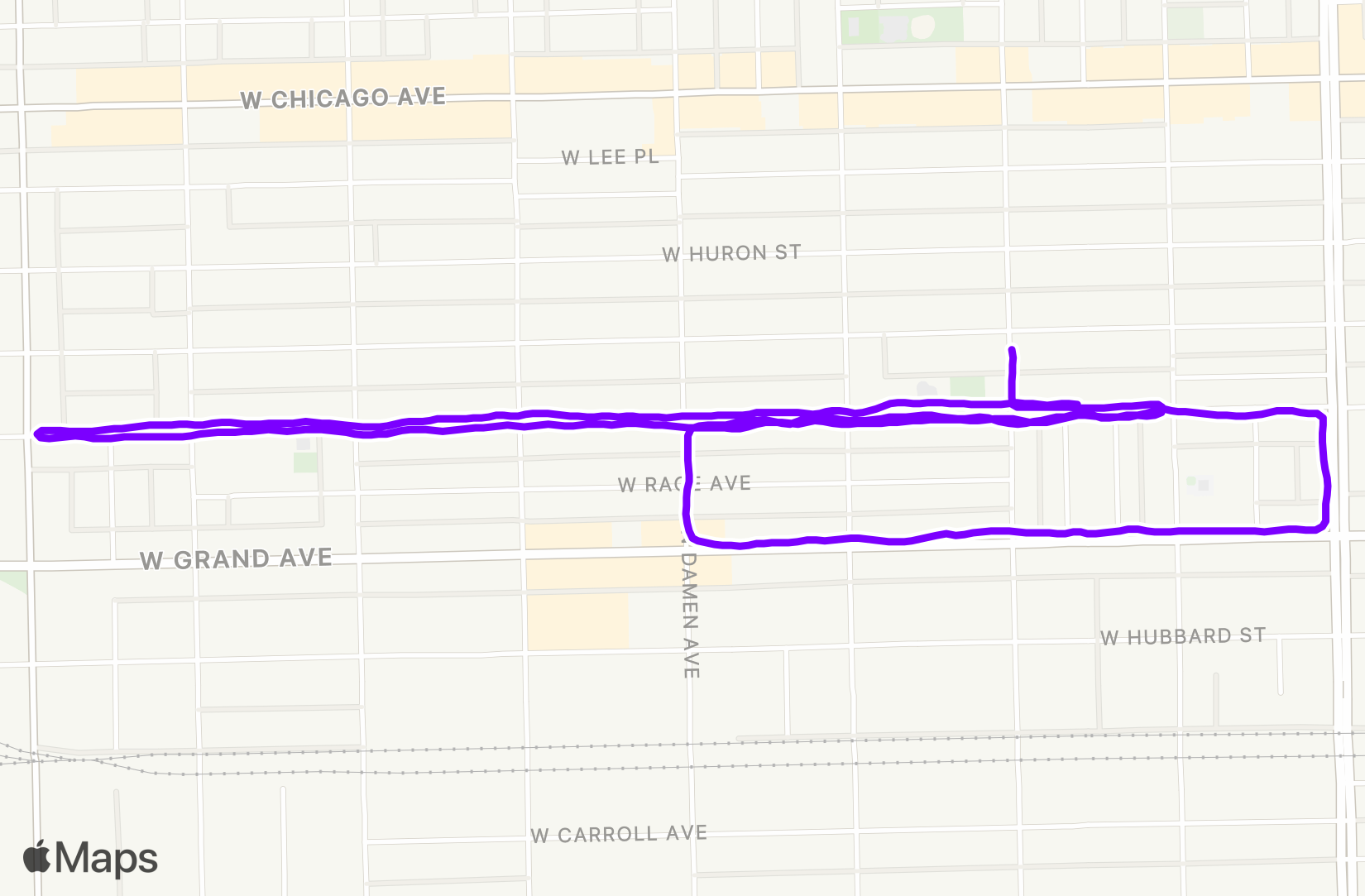 Run route map