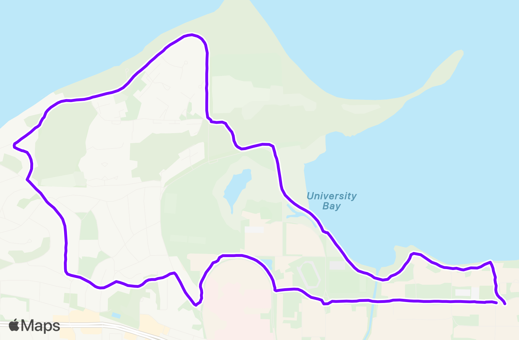 Run route map