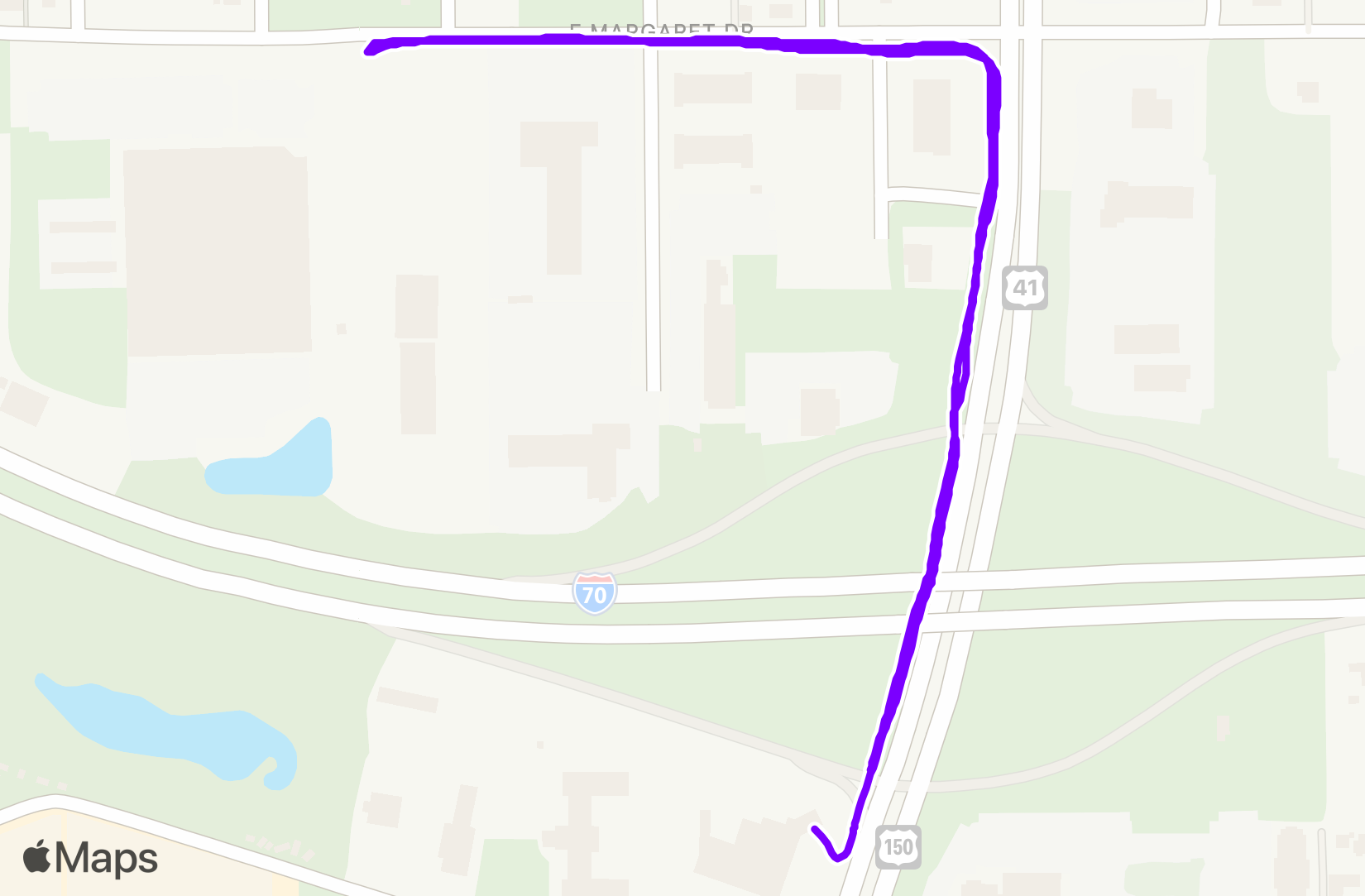 Run route map