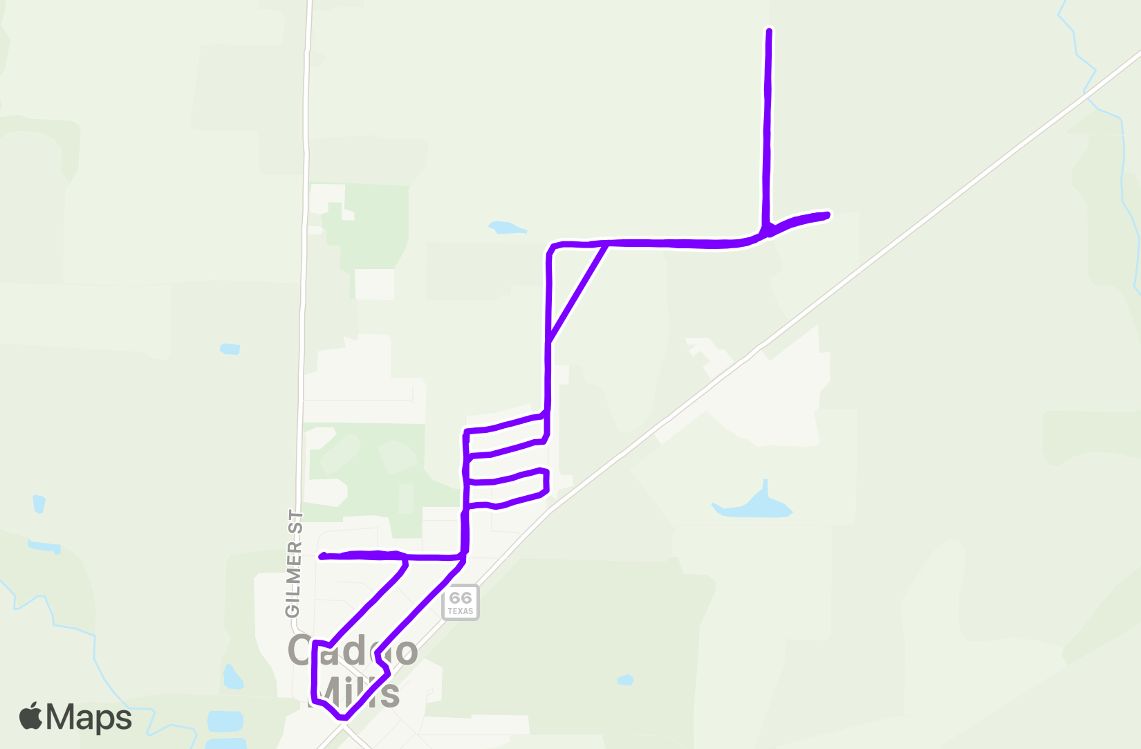 Run route map