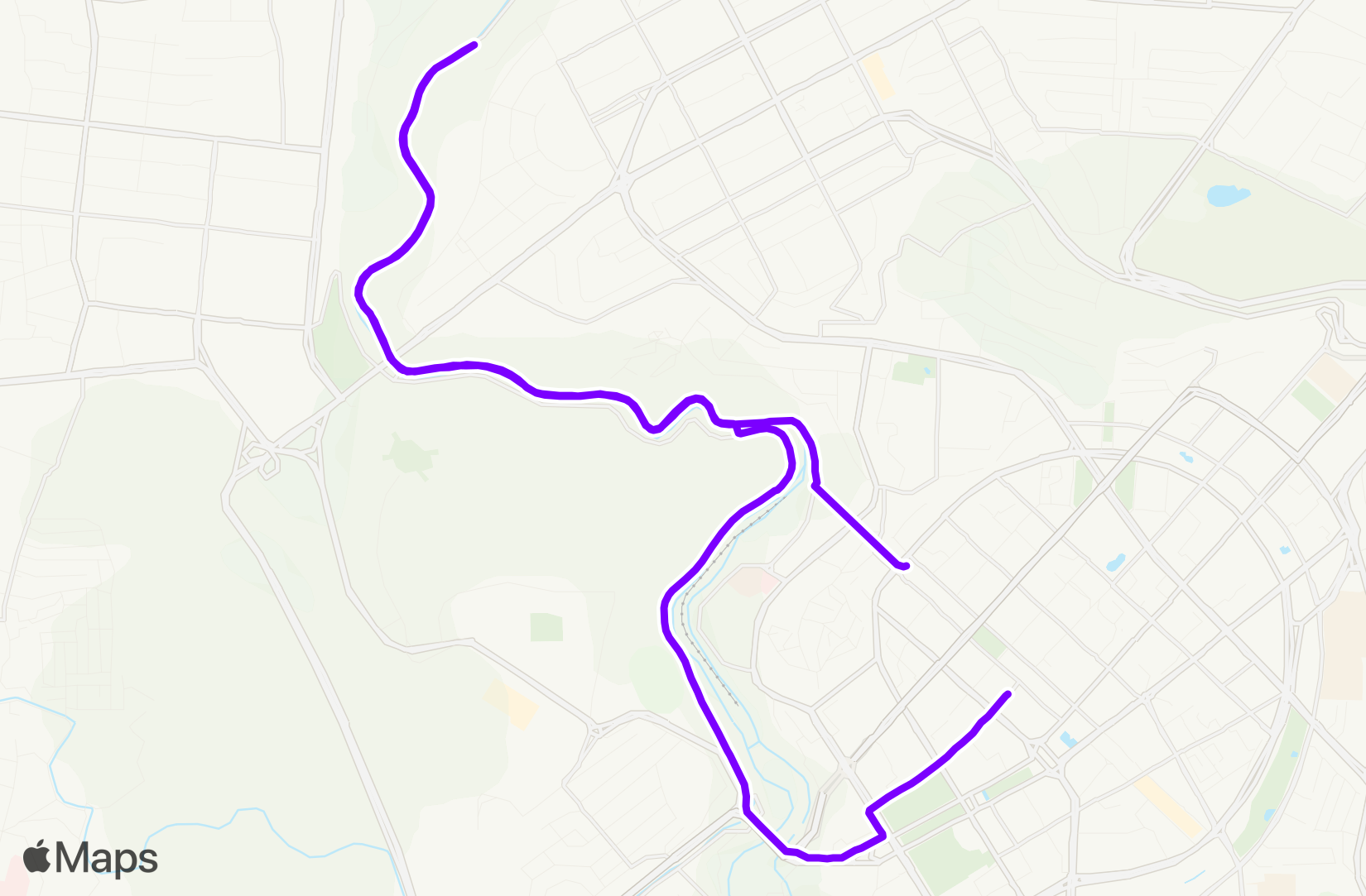 Run route map