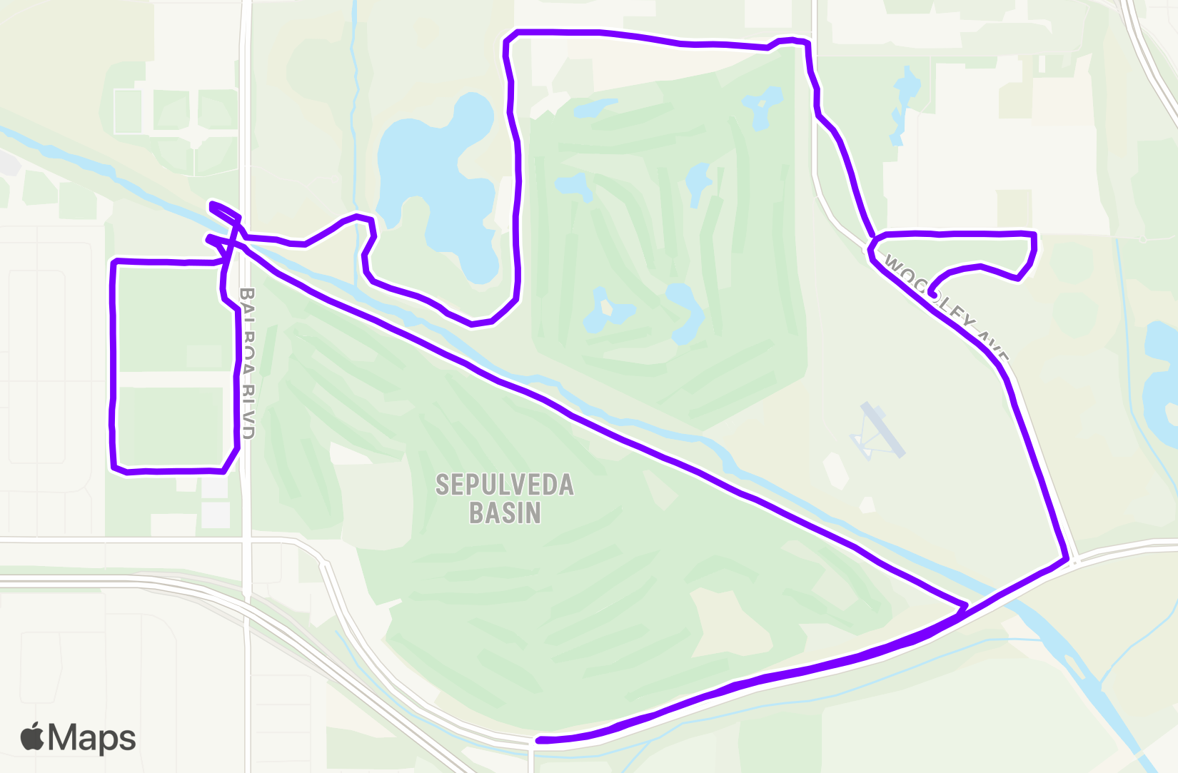 Run route map