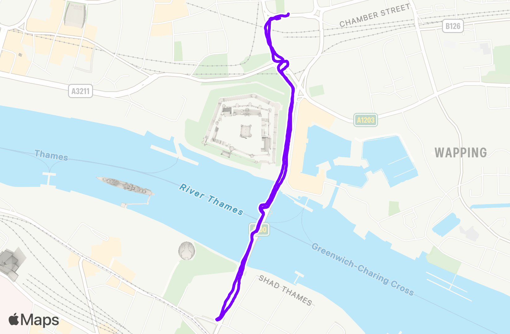 Run route map