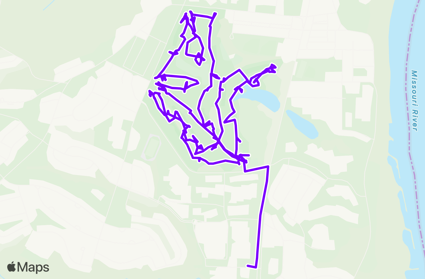 Golf route map