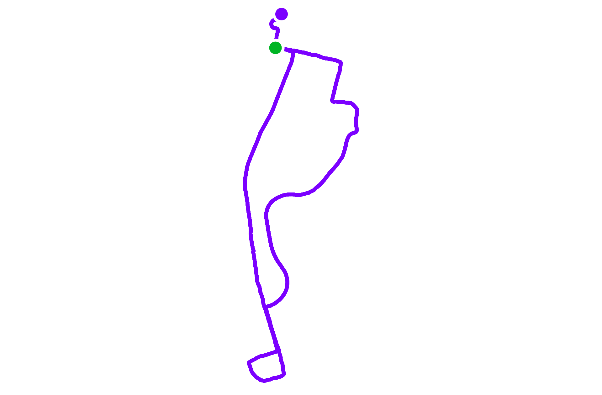Run route map