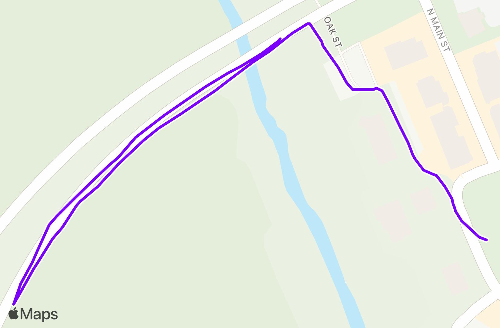 Run route map