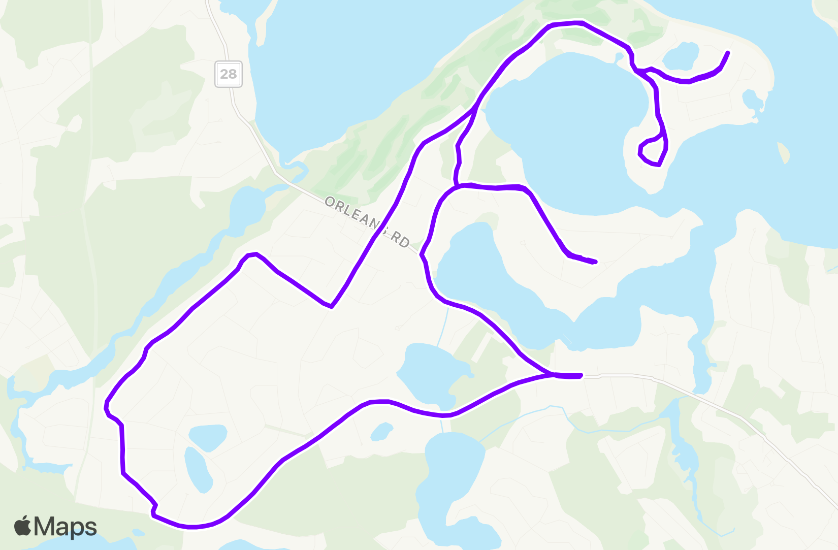 Run route map