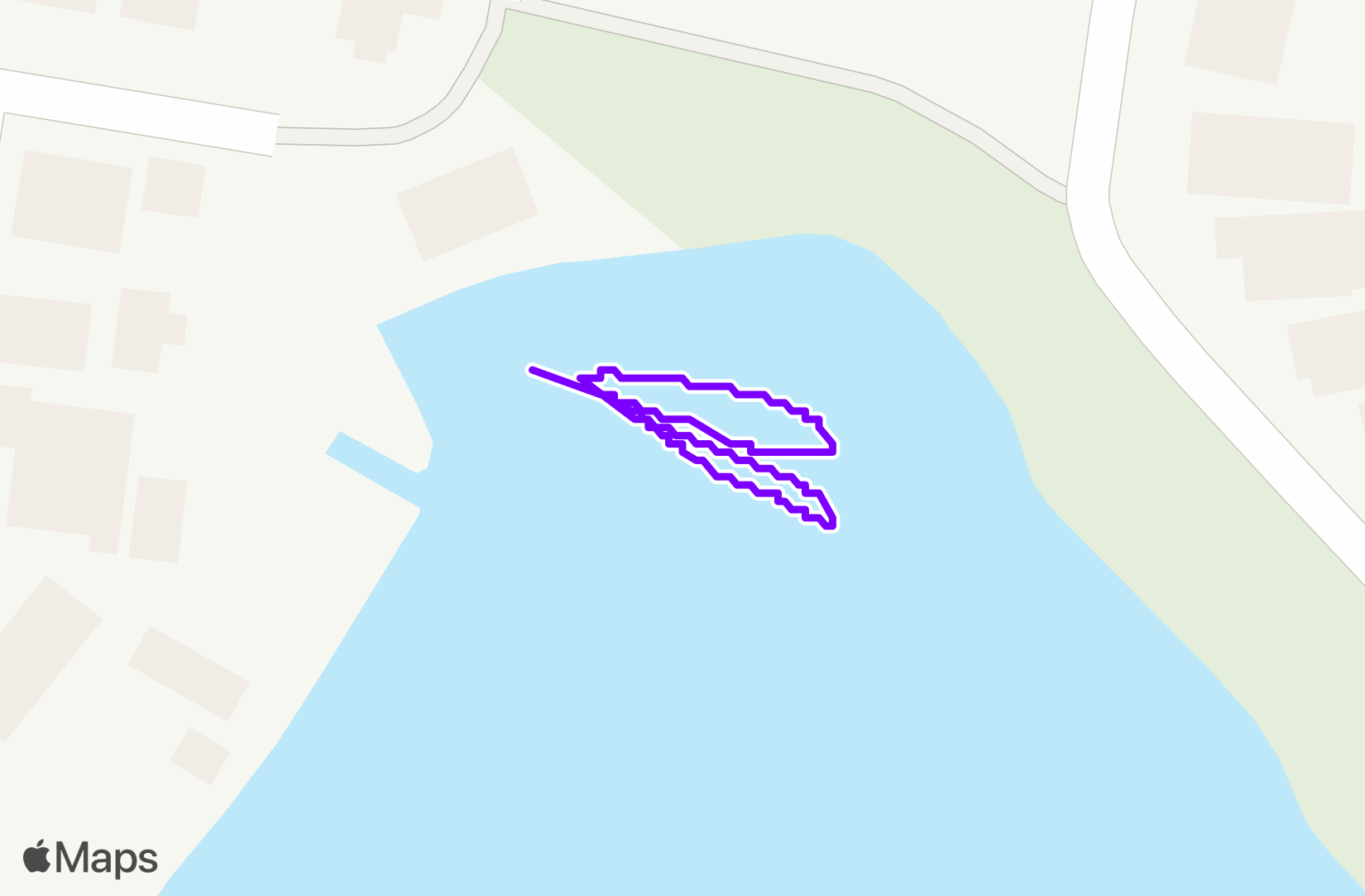 Swim route map