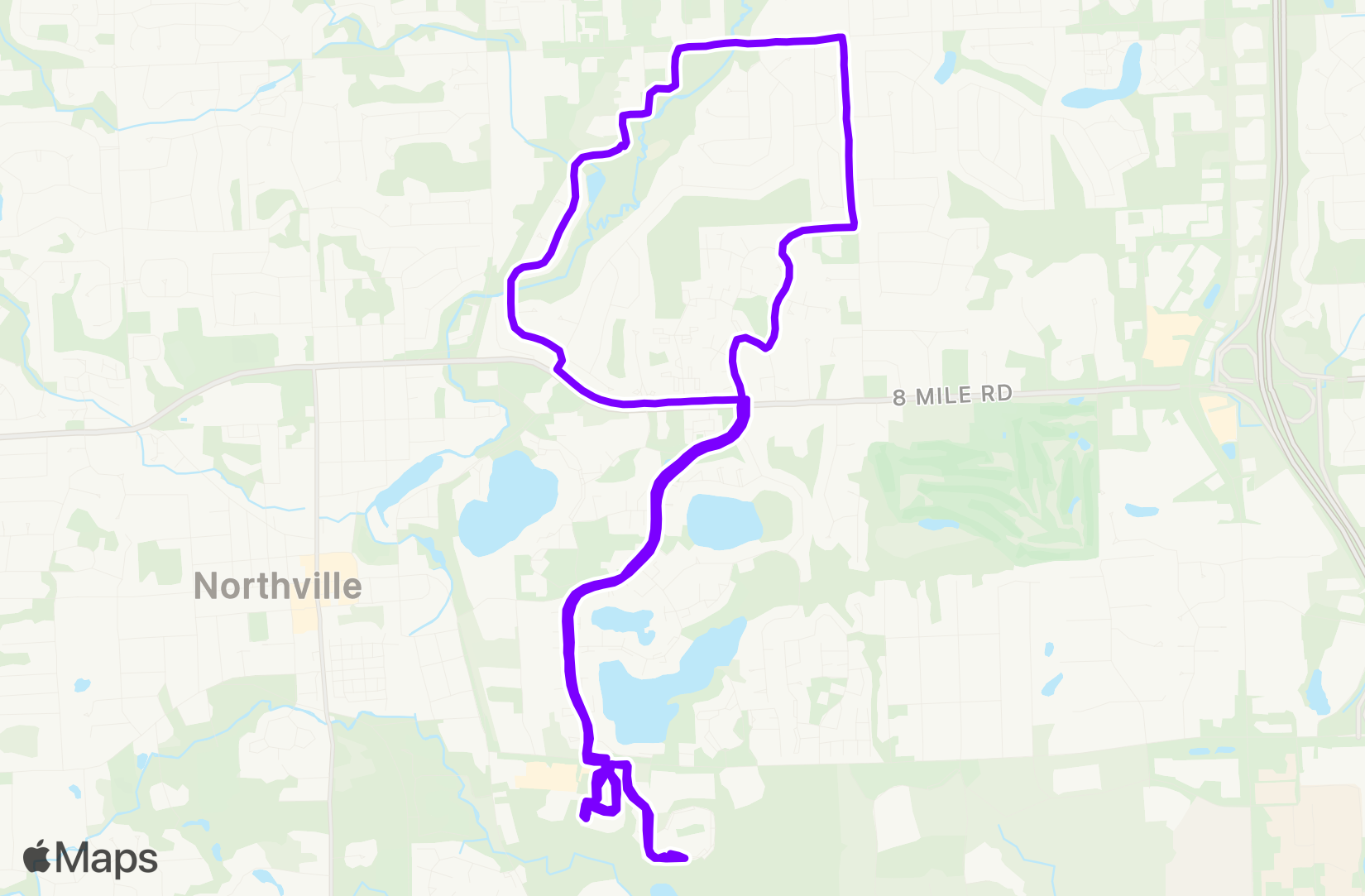 Run route map