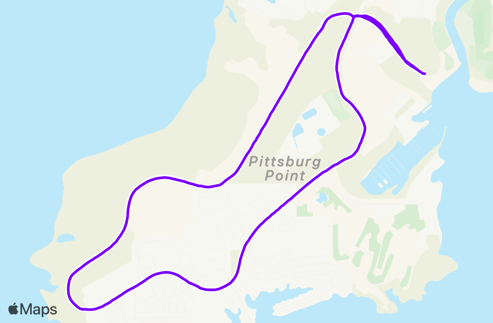 Run route map