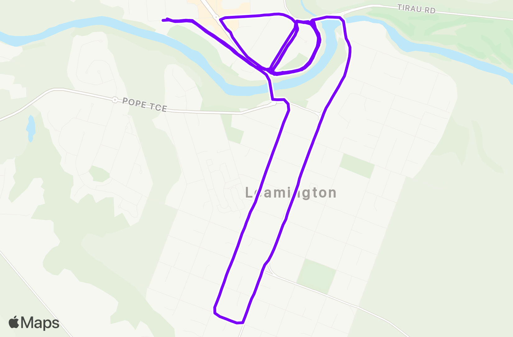 Run route map