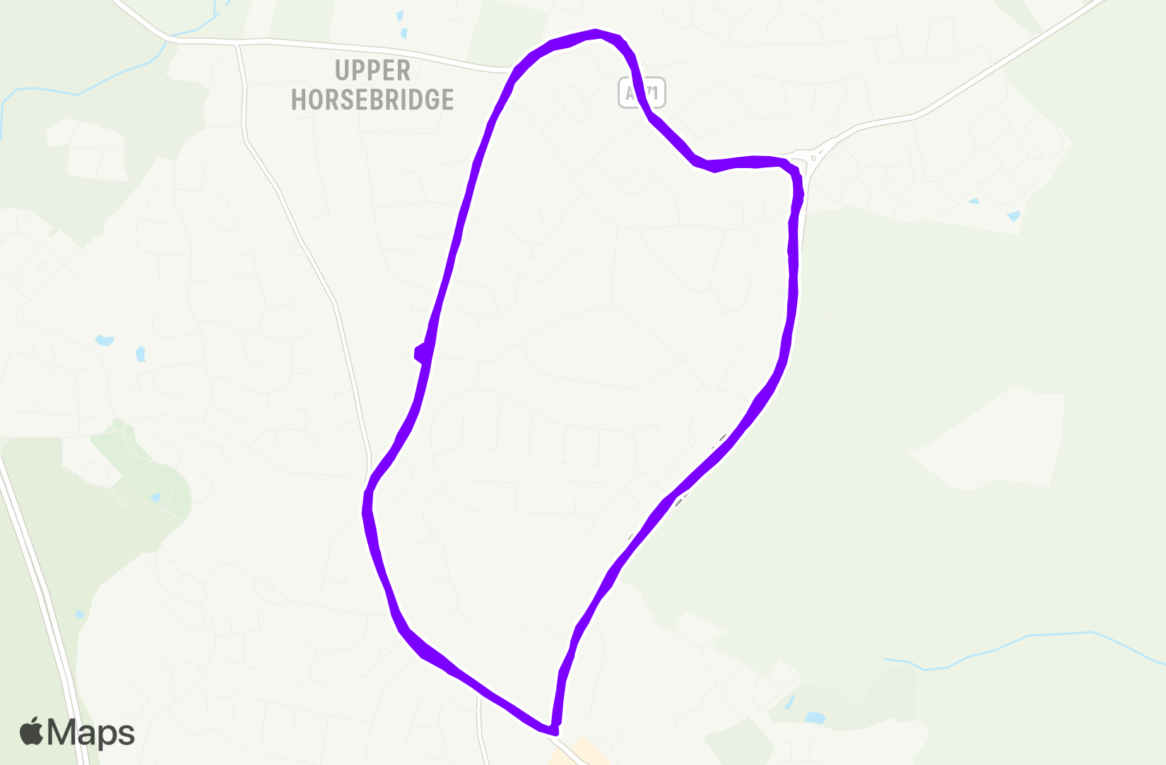 Run route map