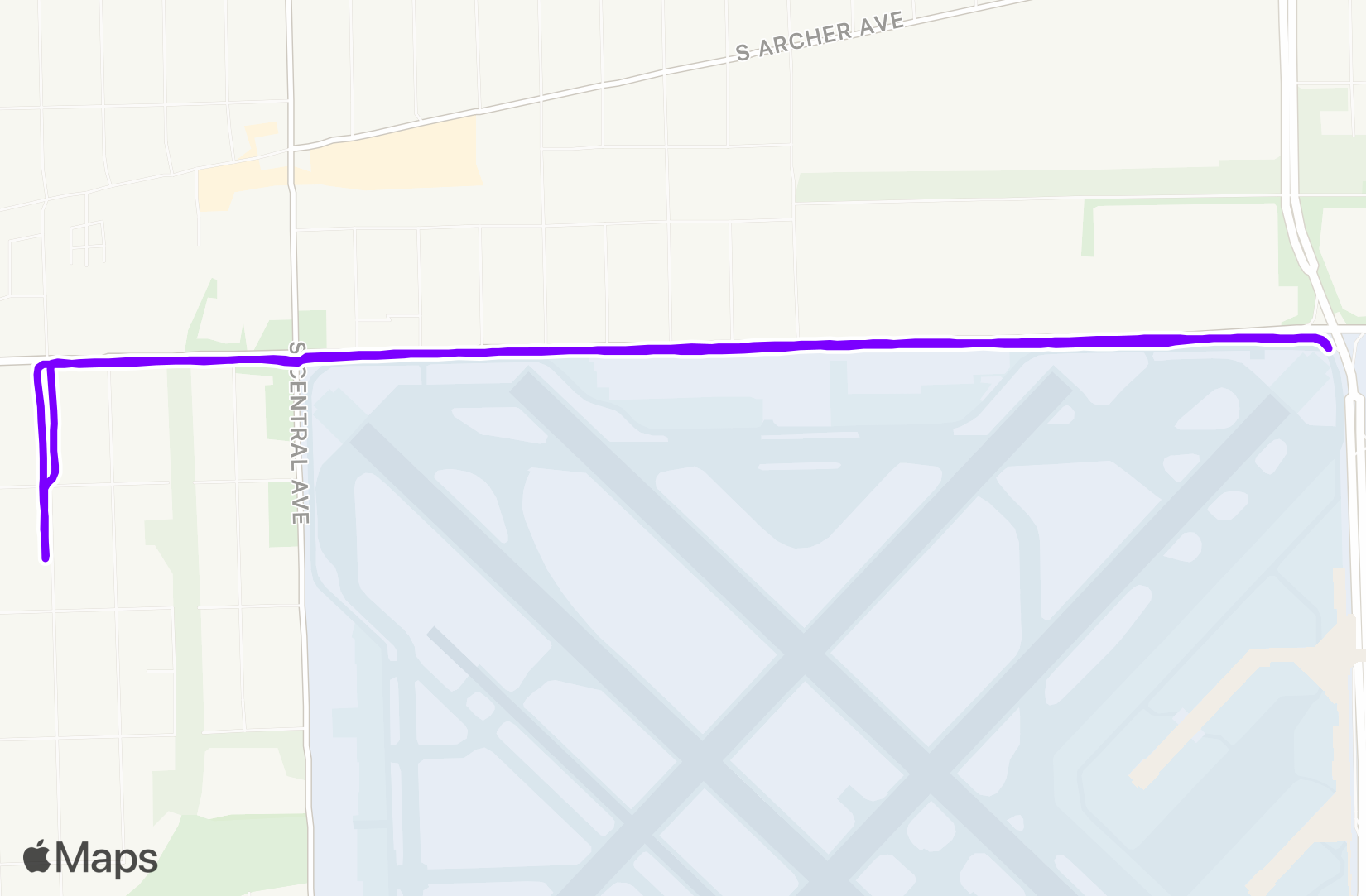 Run route map