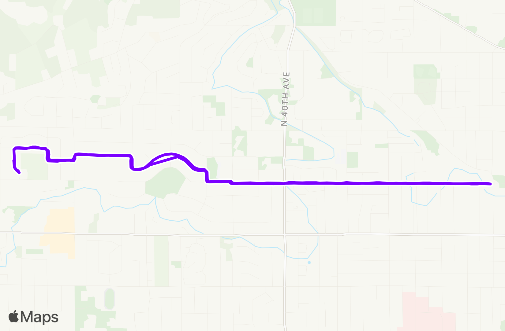 Run route map