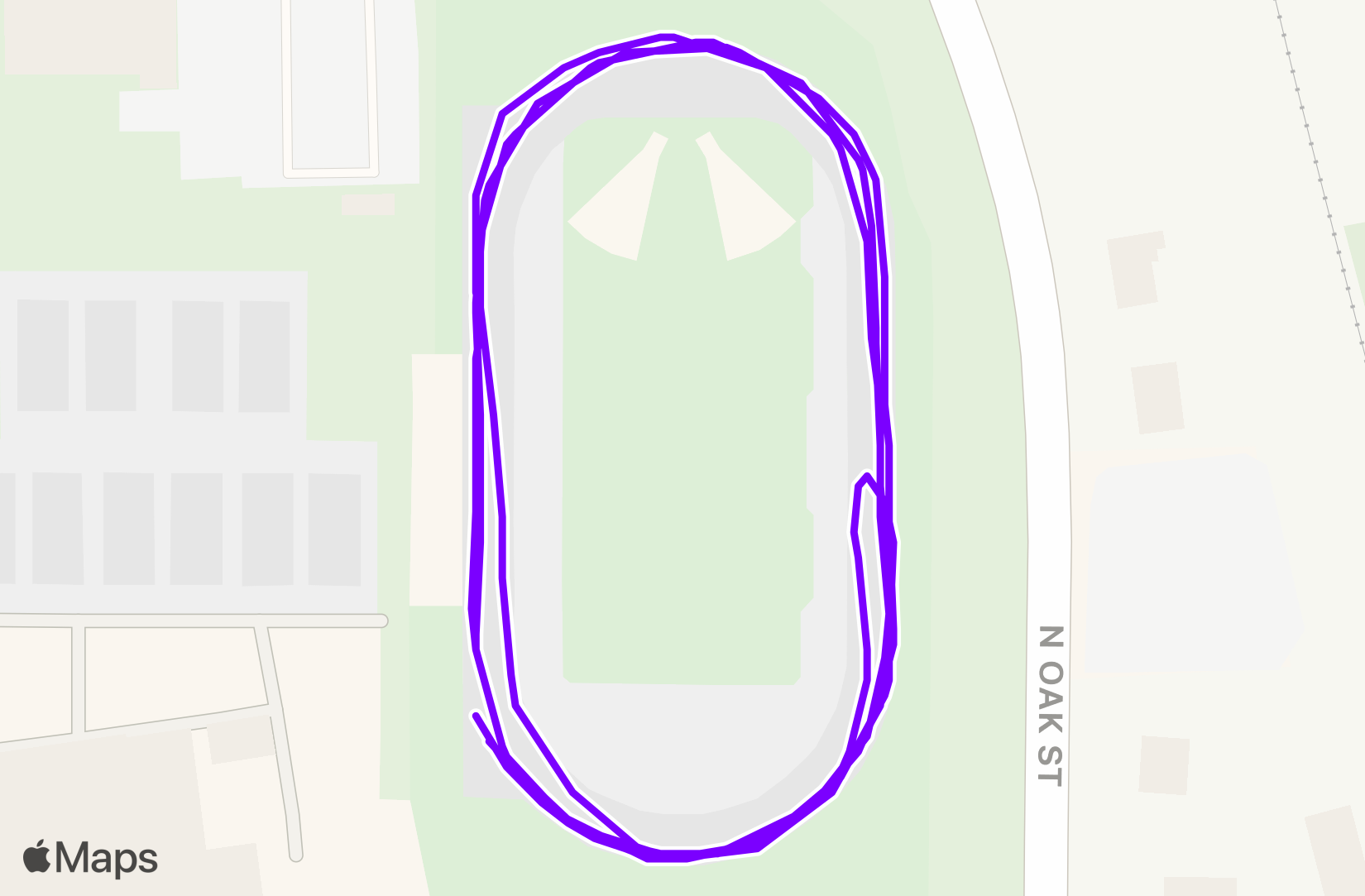 Run route map