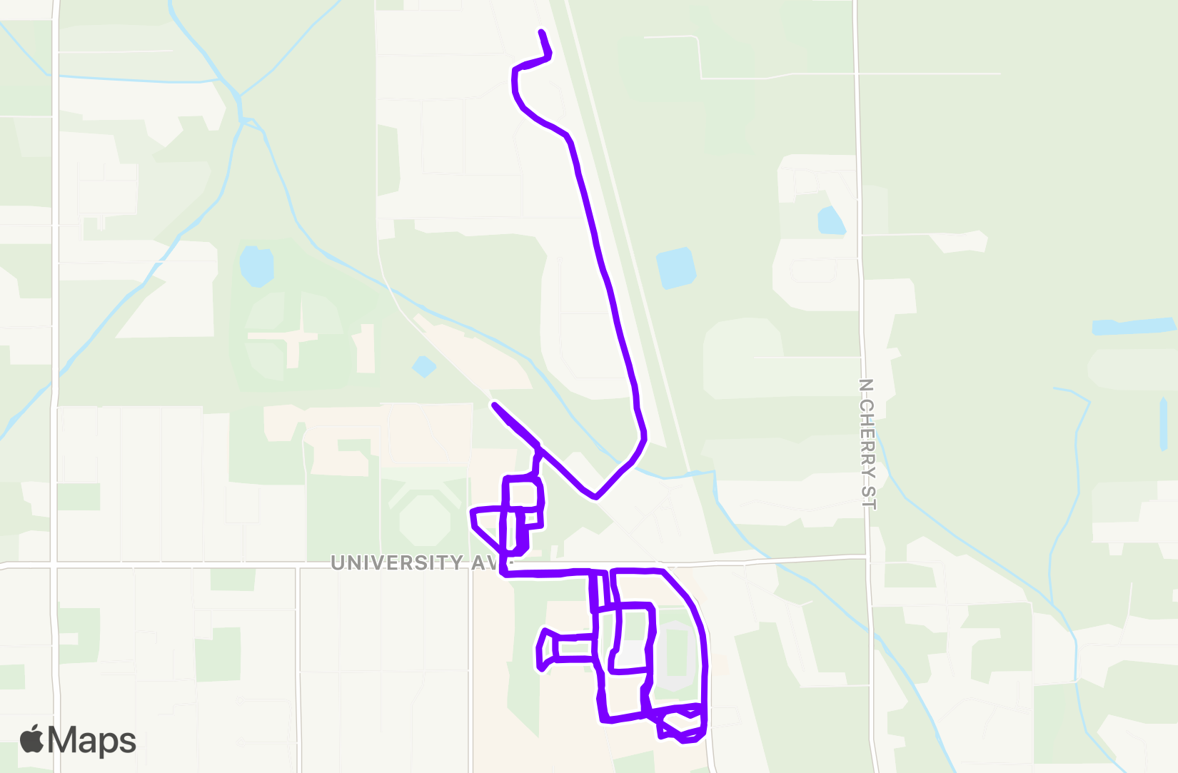 Run route map