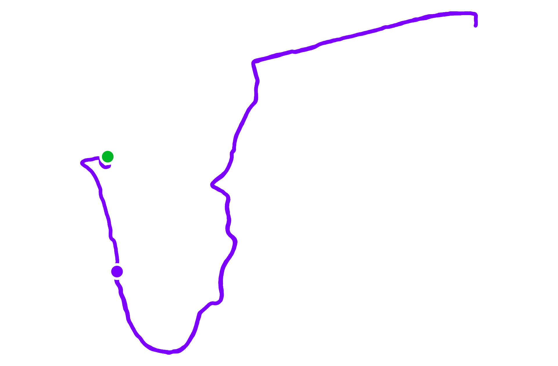 Run route map