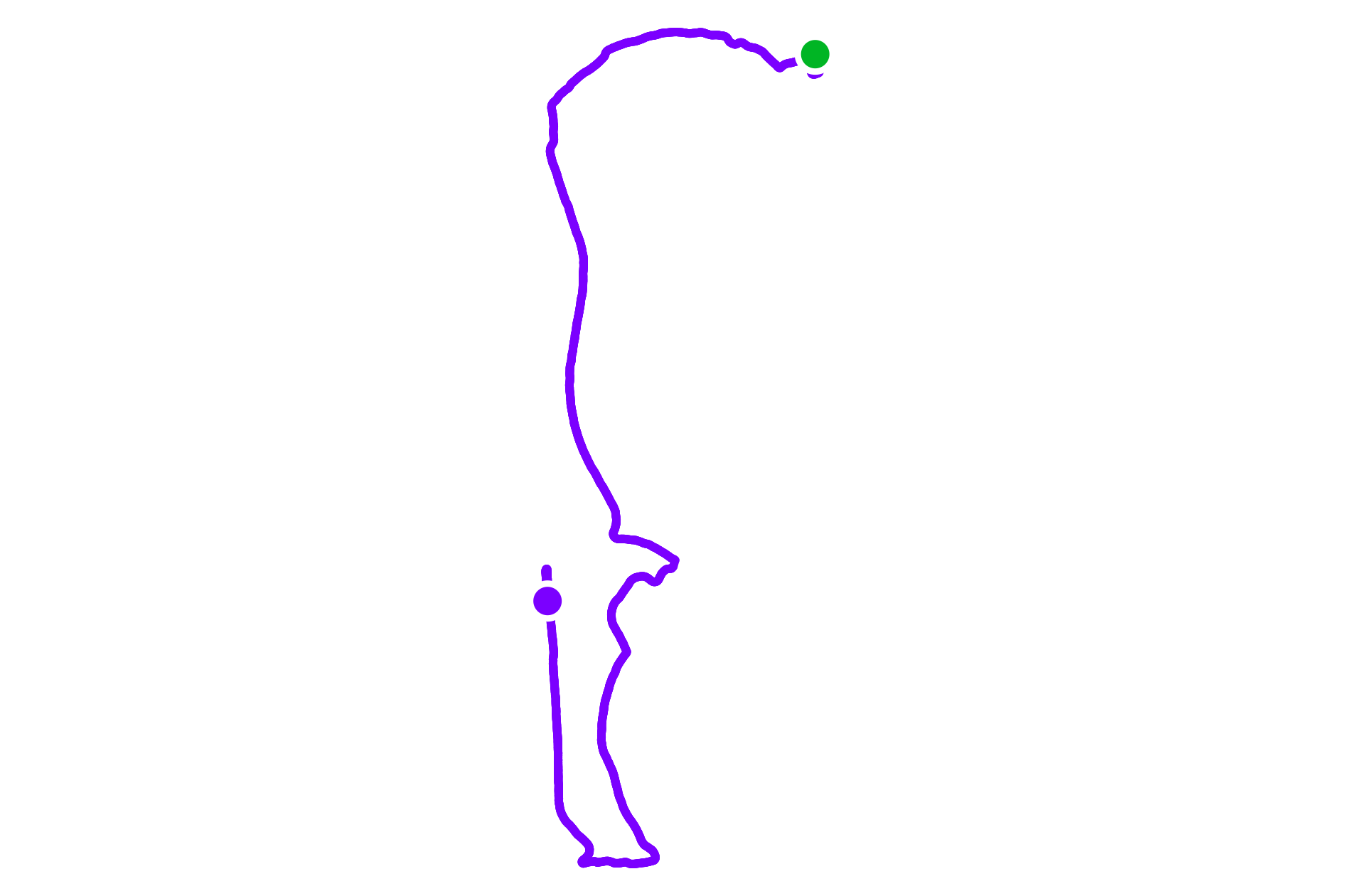 Run route map