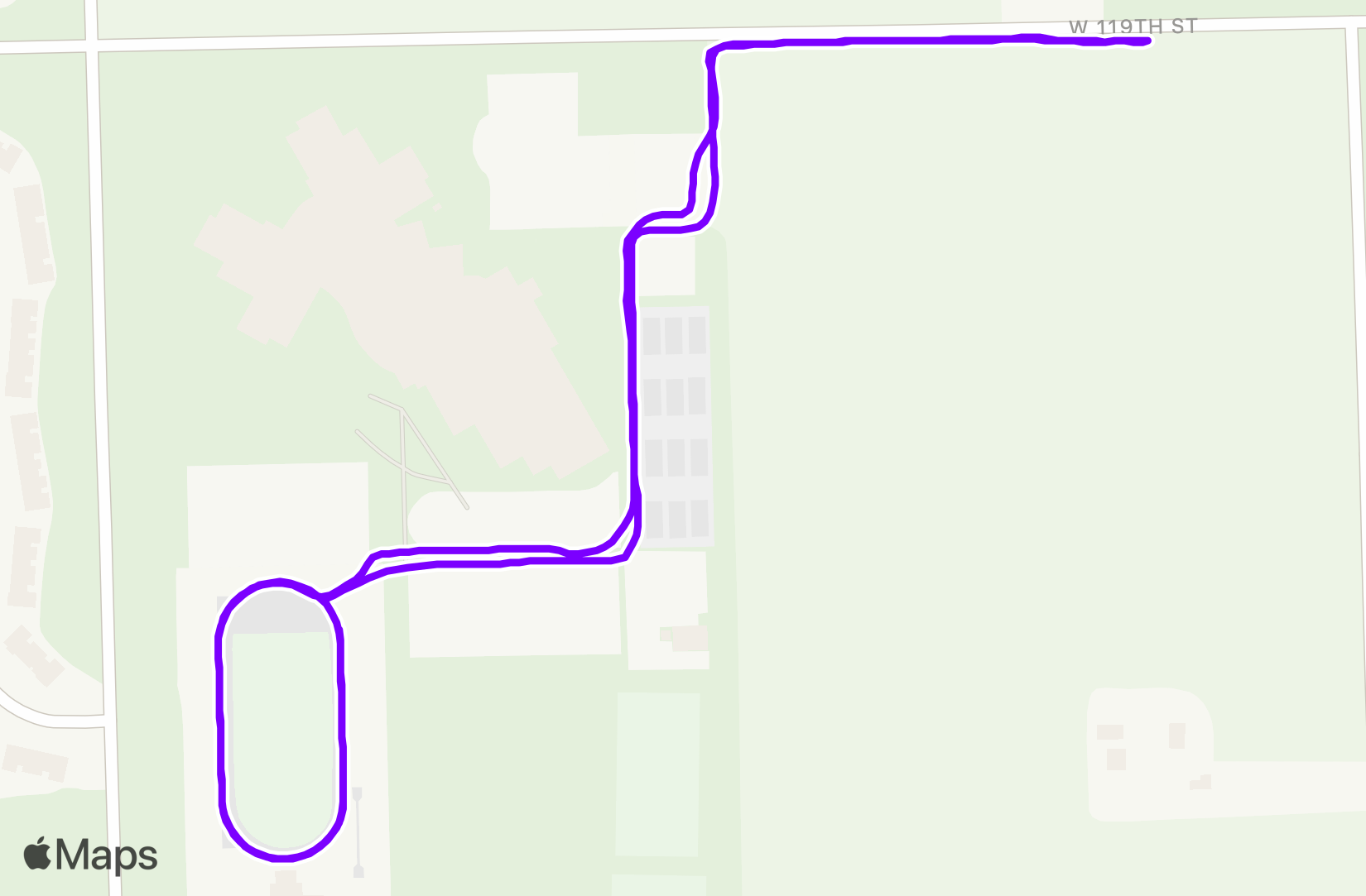 Run route map