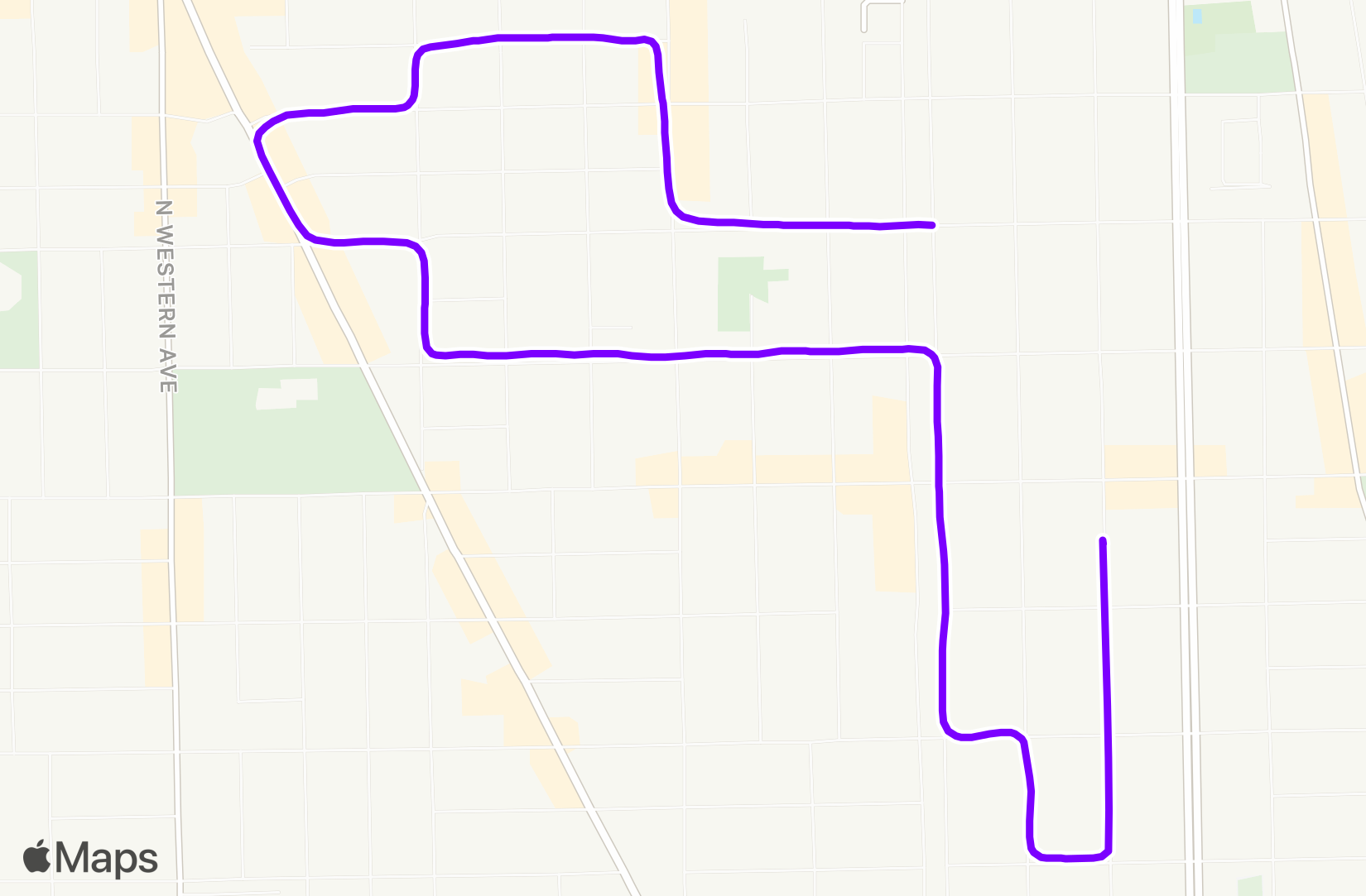Run route map