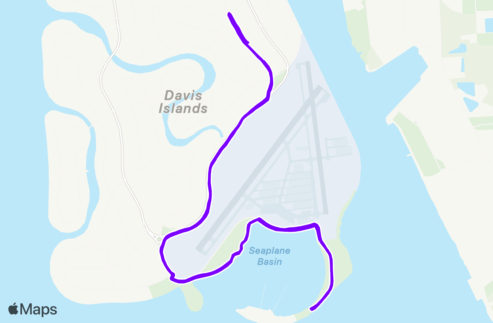 Run route map