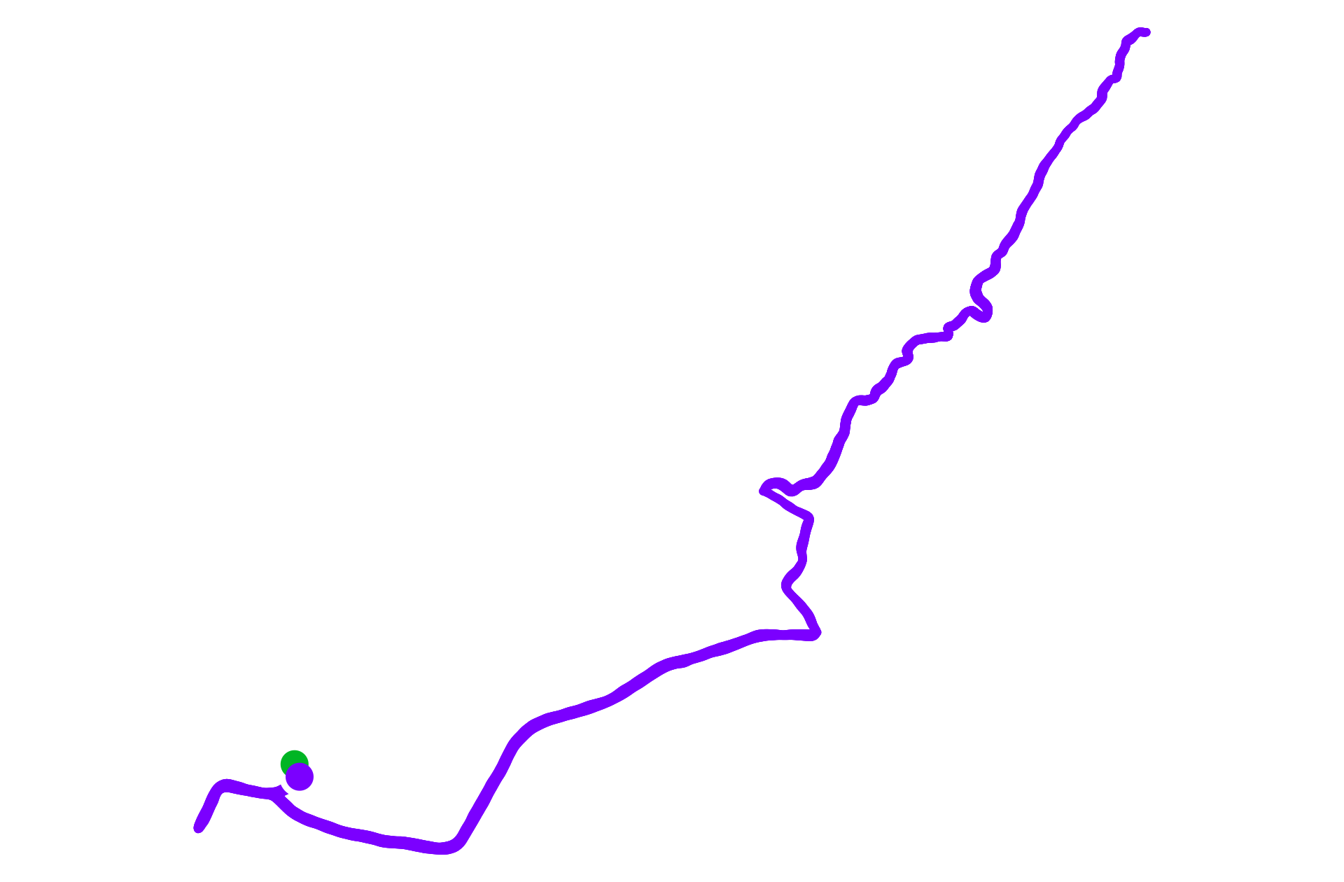 Run route map