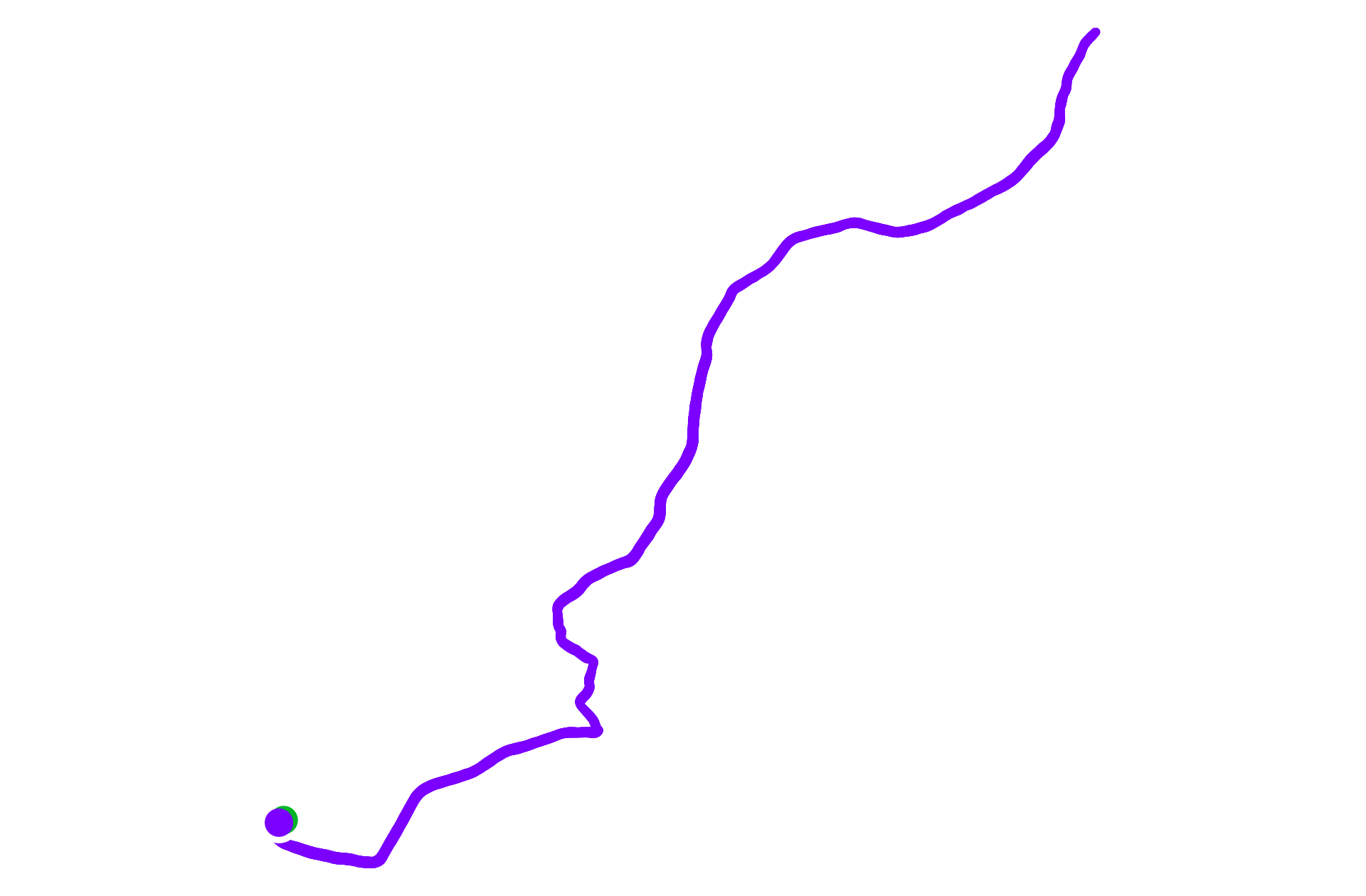 Run route map