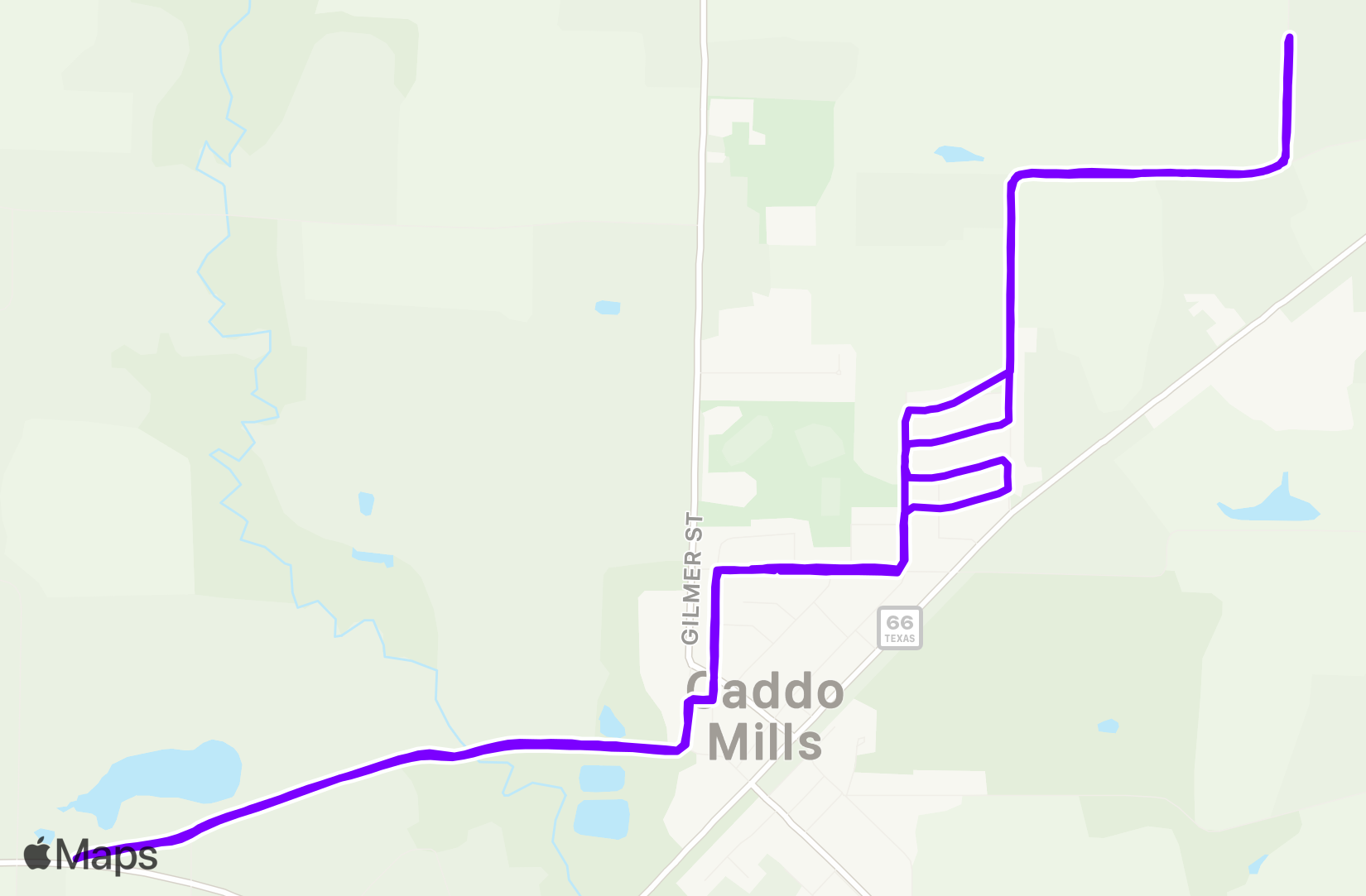 Run route map