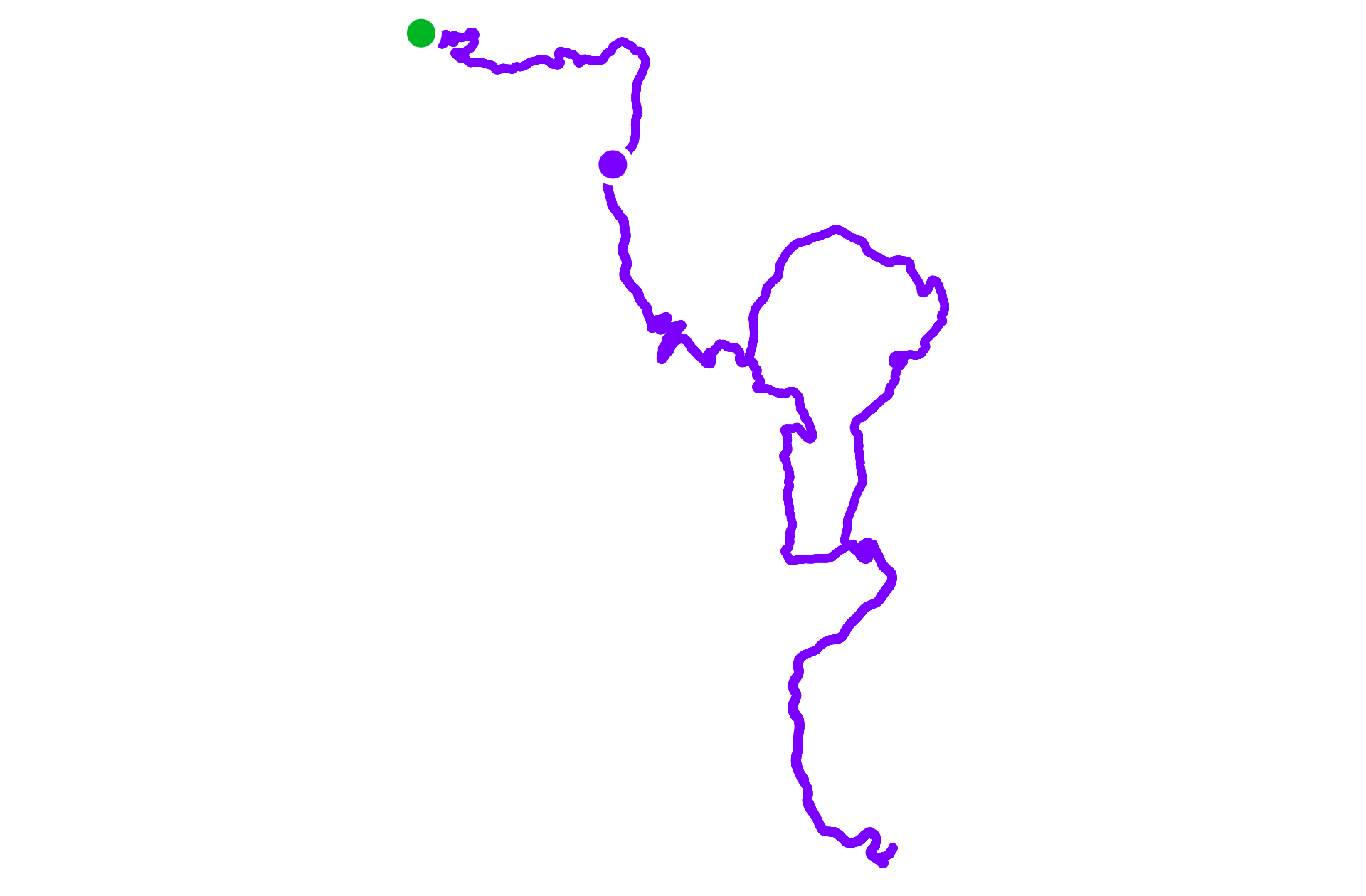 Run route map