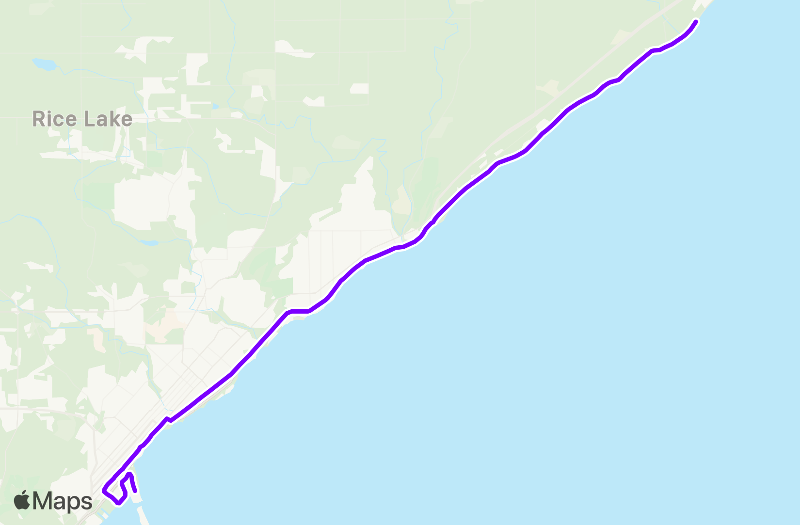 Run route map