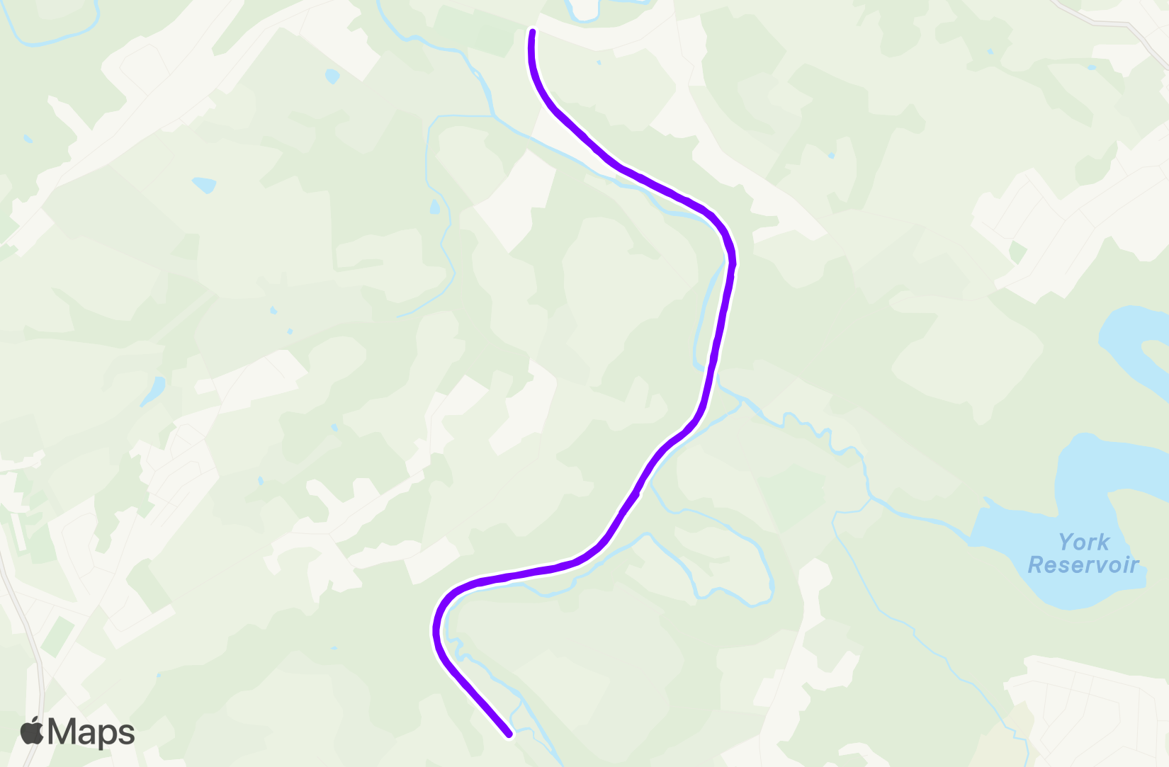 Run route map