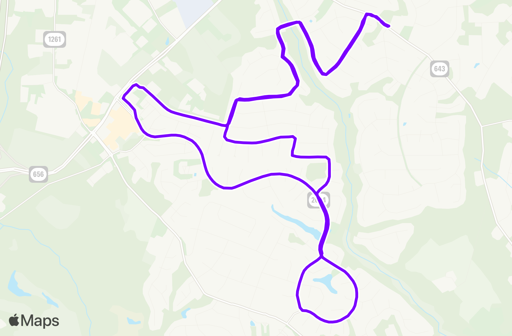 Run route map