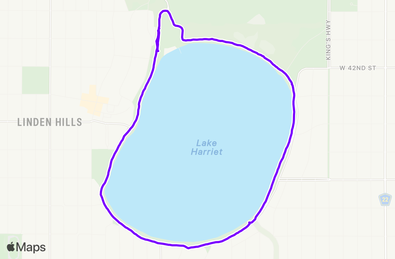 Run route map