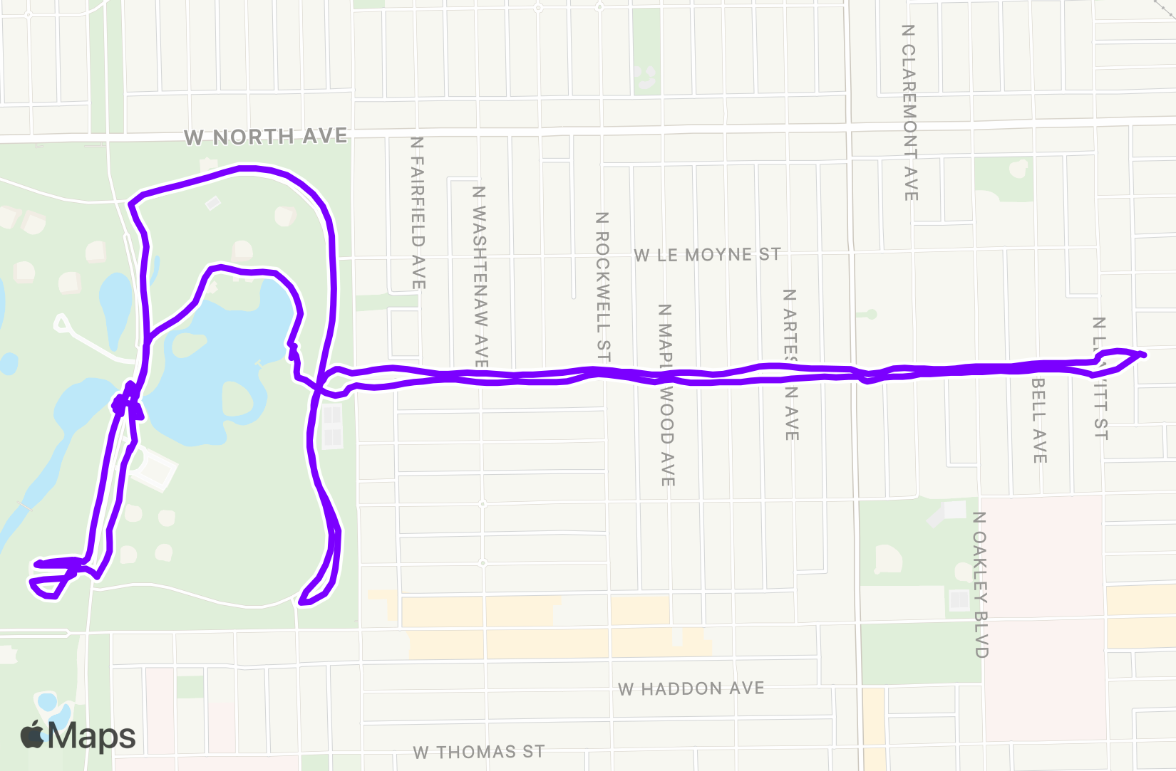 Run route map