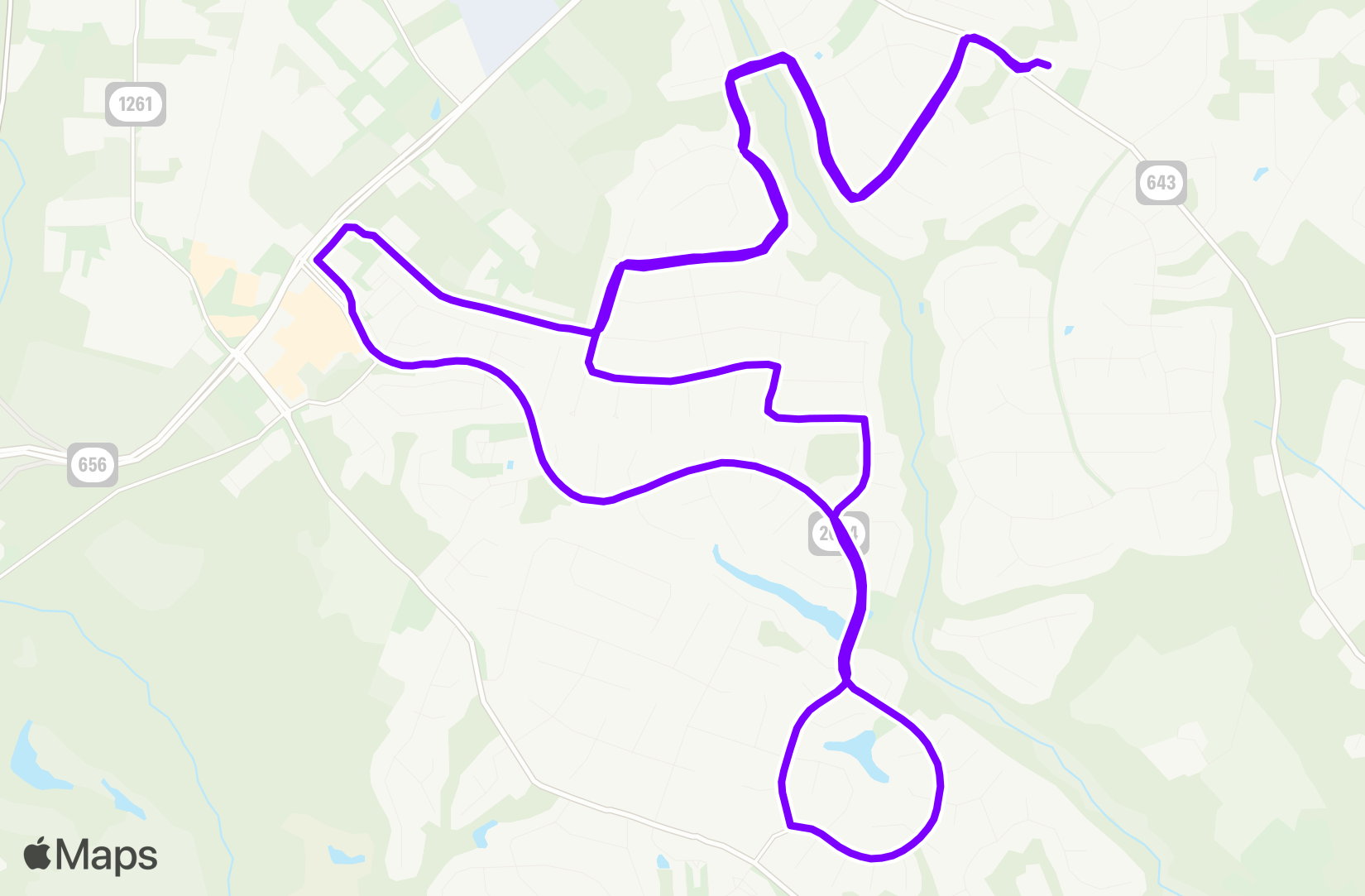 Run route map