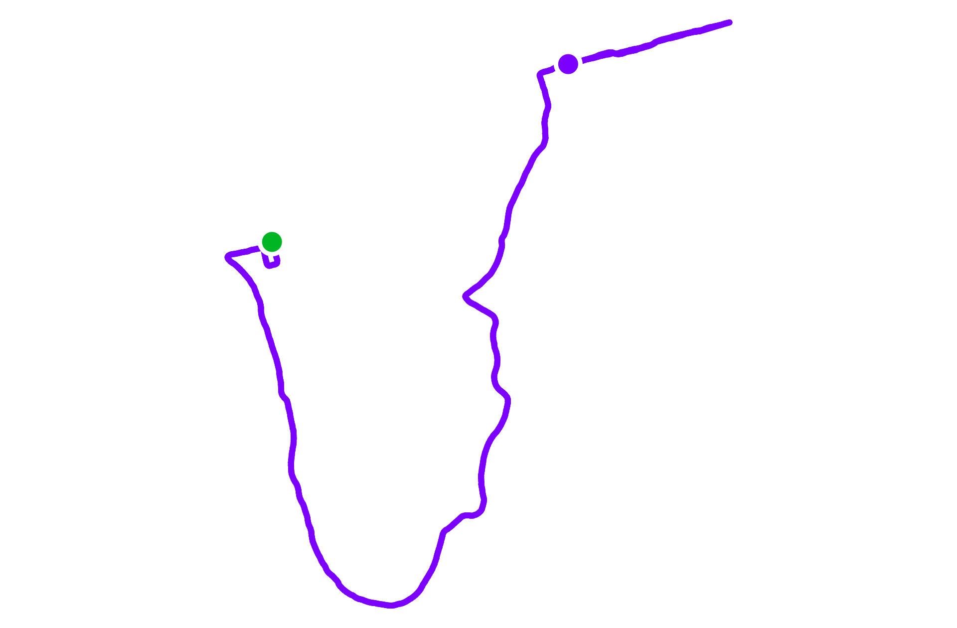 Run route map