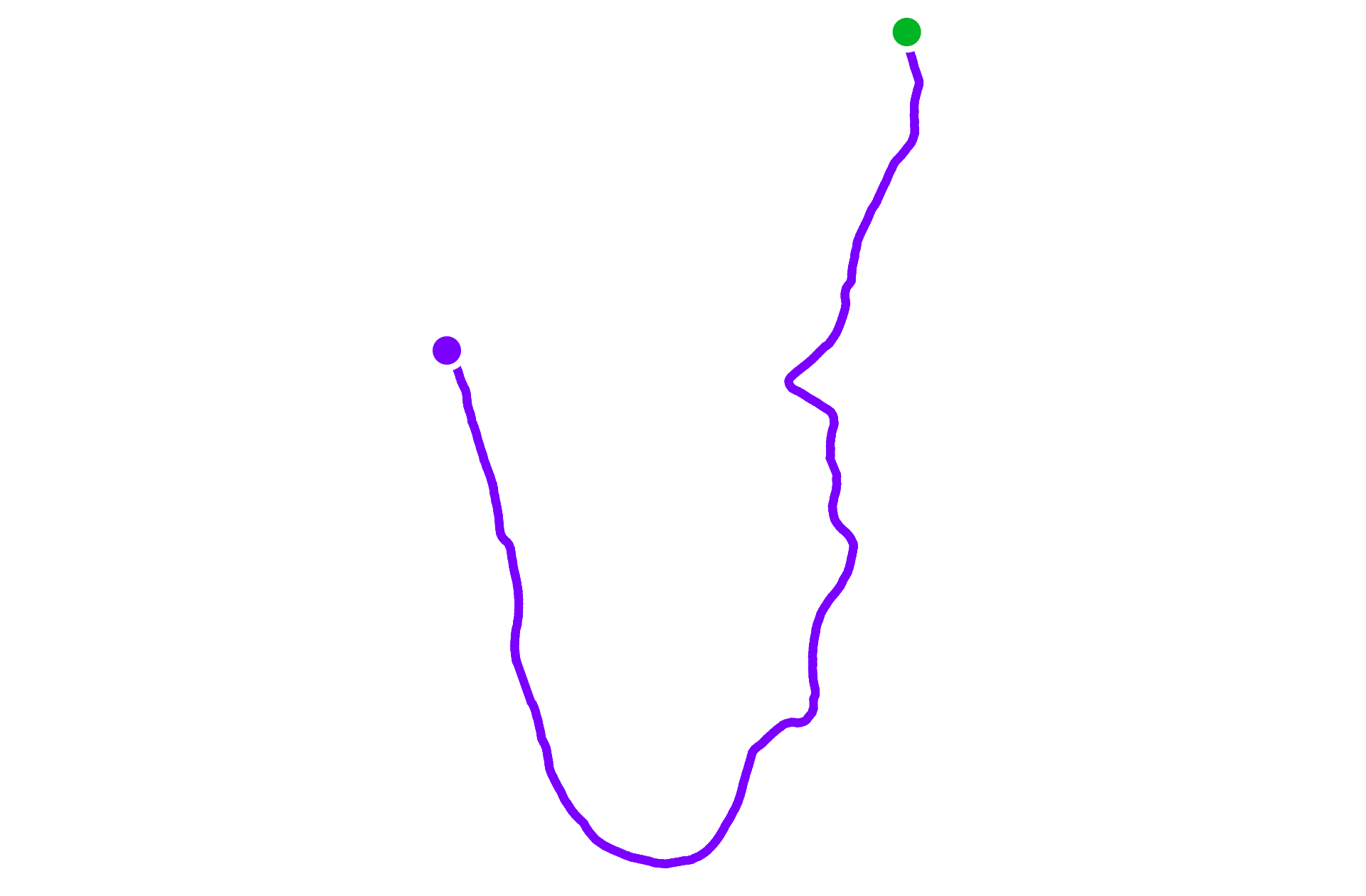 Run route map