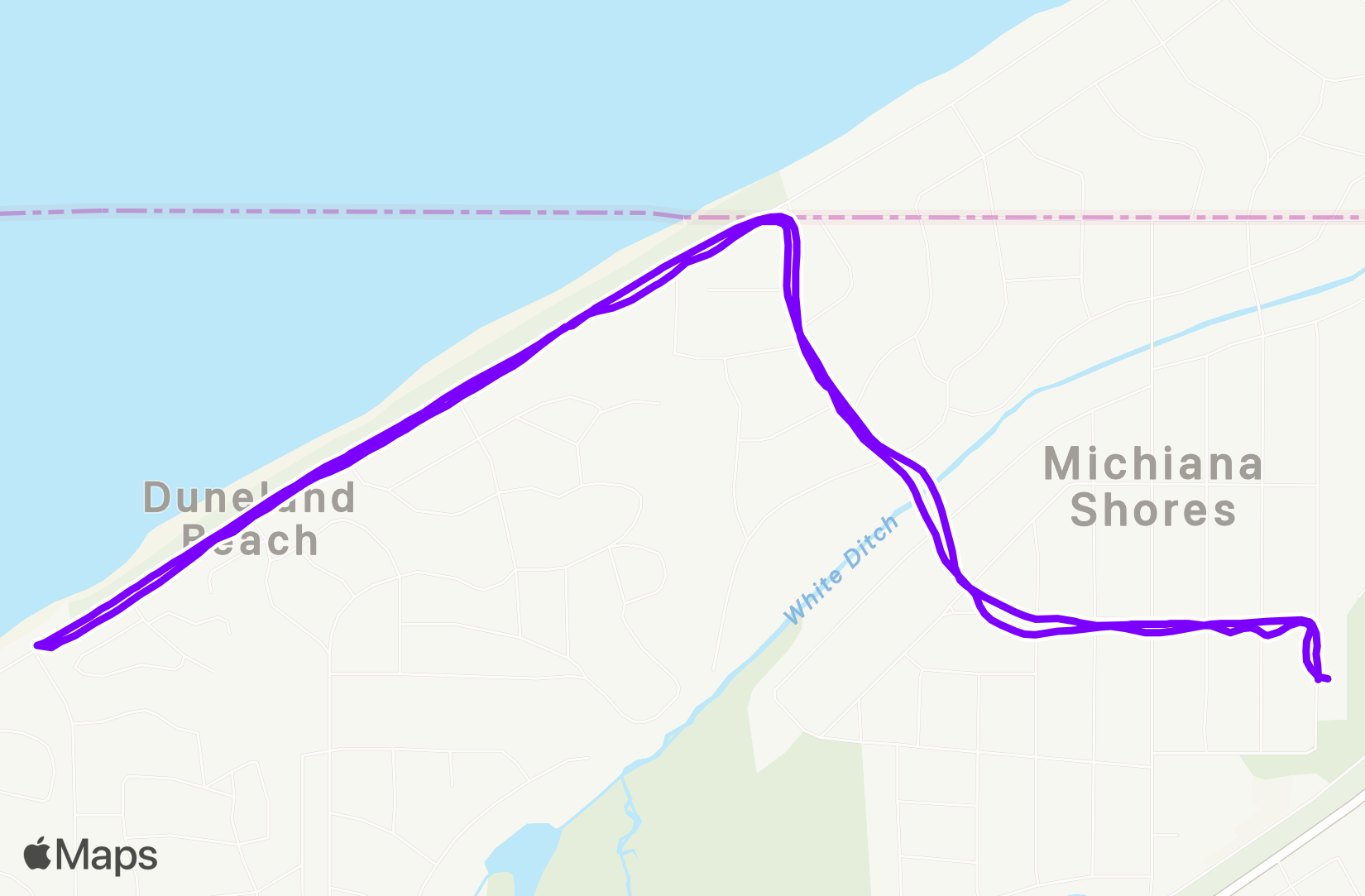 Run route map