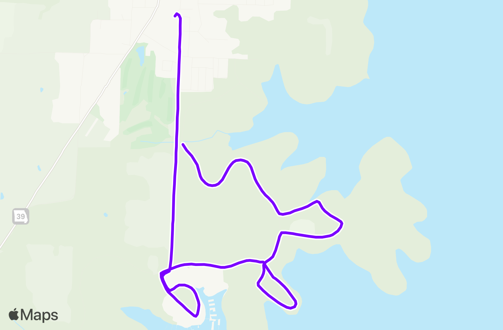 Run route map