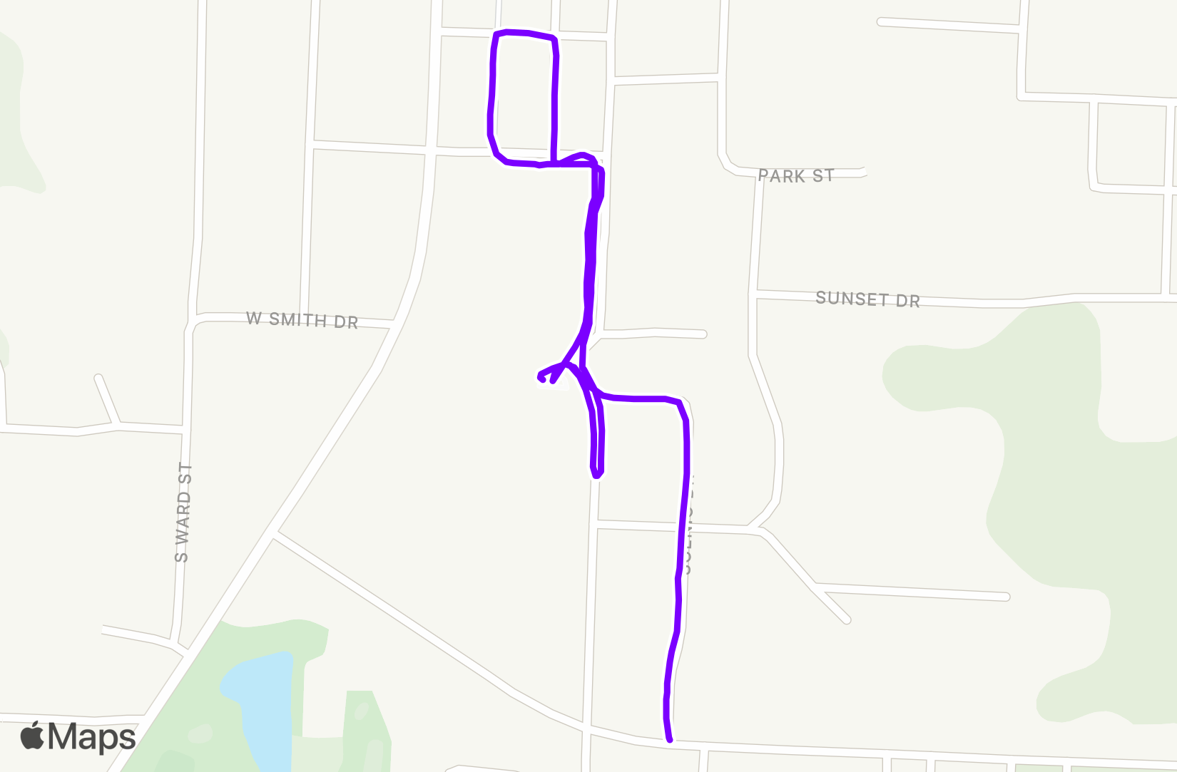 Run route map